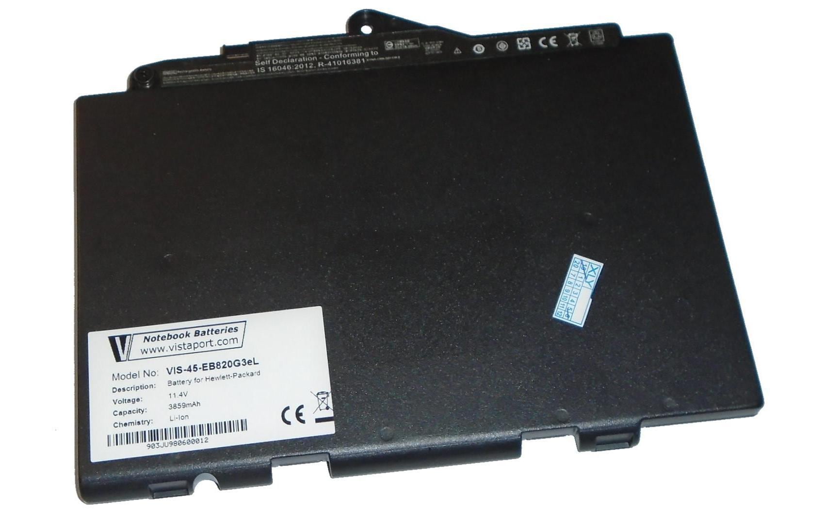 Vistaport Notebook-Akku – für HP EliteBook 725 G3 und 820 G3 – 44 Wh, 11,4 V – Schwarz