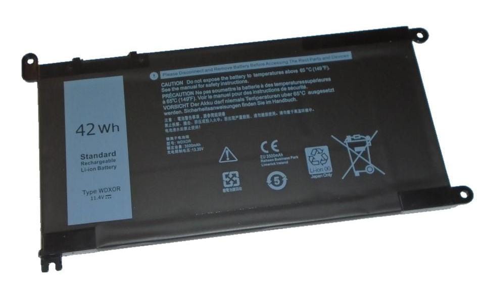 Vistaport Notebook-Akku – für Dell Inspiron 13/15/17, Latitude, Vostro – 42 Wh, 11,4 V (3 Zellen) – Schwarz
