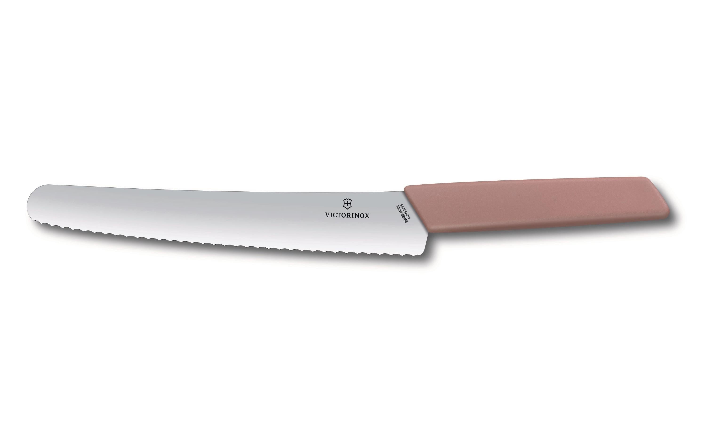 Victorinox Brotmesser 22 cm, Edelstahl, Kunststoff, Rosa