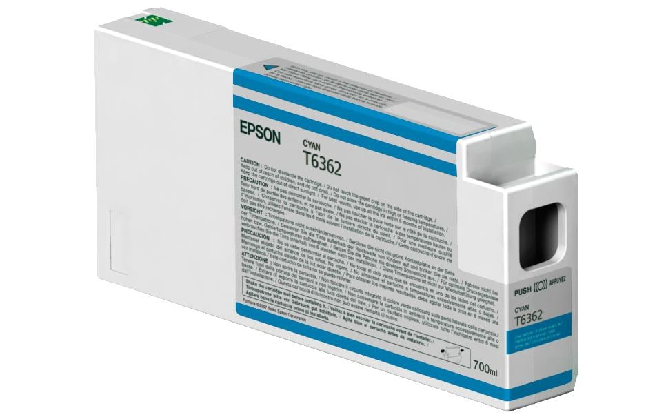 Epson Tintenpatrone T6362, cyan, 700 ml – für Epson