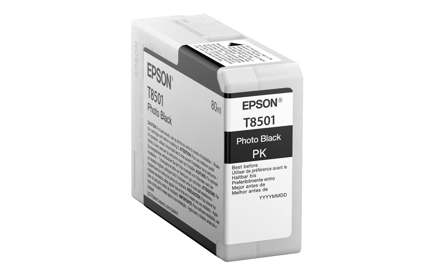 Epson Tintenpatrone T8501, Schwarz, 80 ml