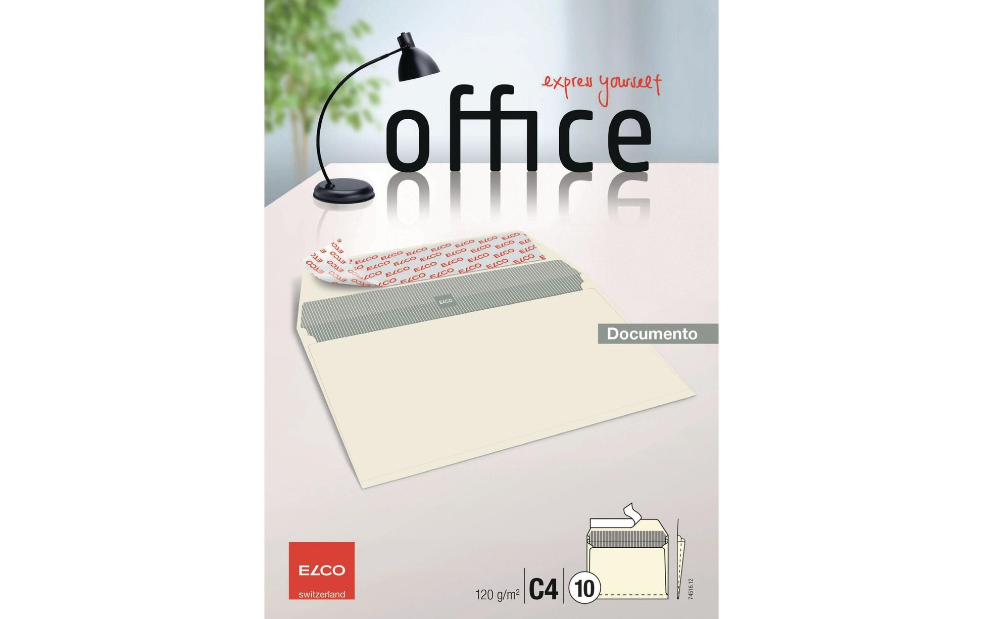 Elco Seitenfaltentasche C4, ohne Fenster, selbstklebend, beige, 120 g/m², 20 mm Falte – 10 Stk.