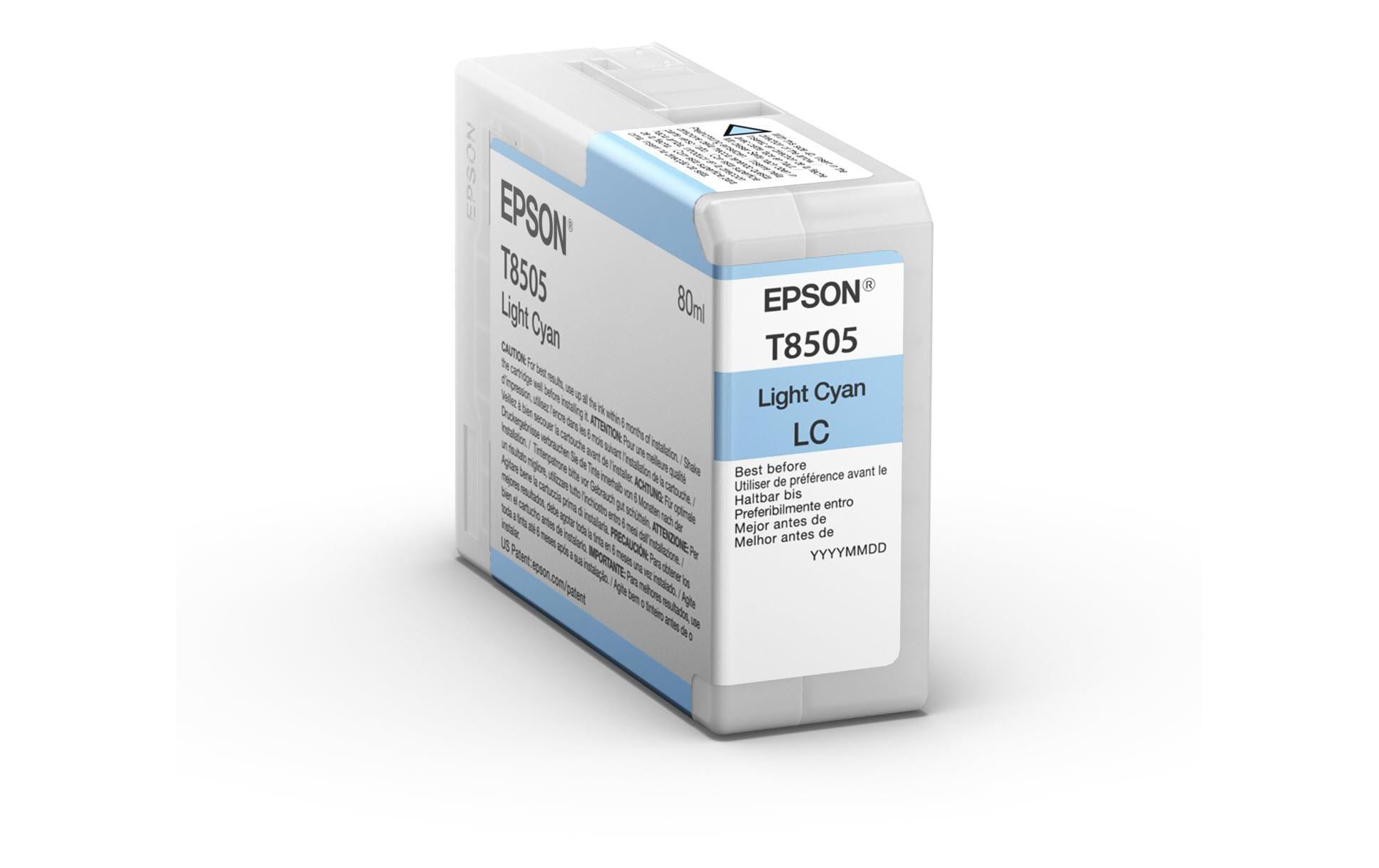 Epson Tintenpatrone T8505, cyan, 80 ml
