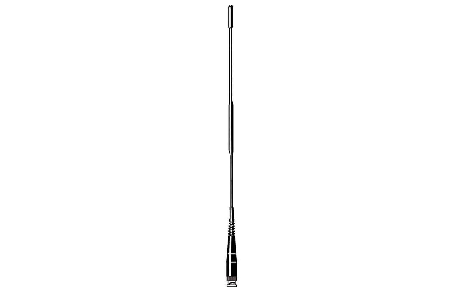 Albrecht Flexantenne – Maxiscan – BNC, 25–2060 MHz, 32 cm, schwarz/grau
