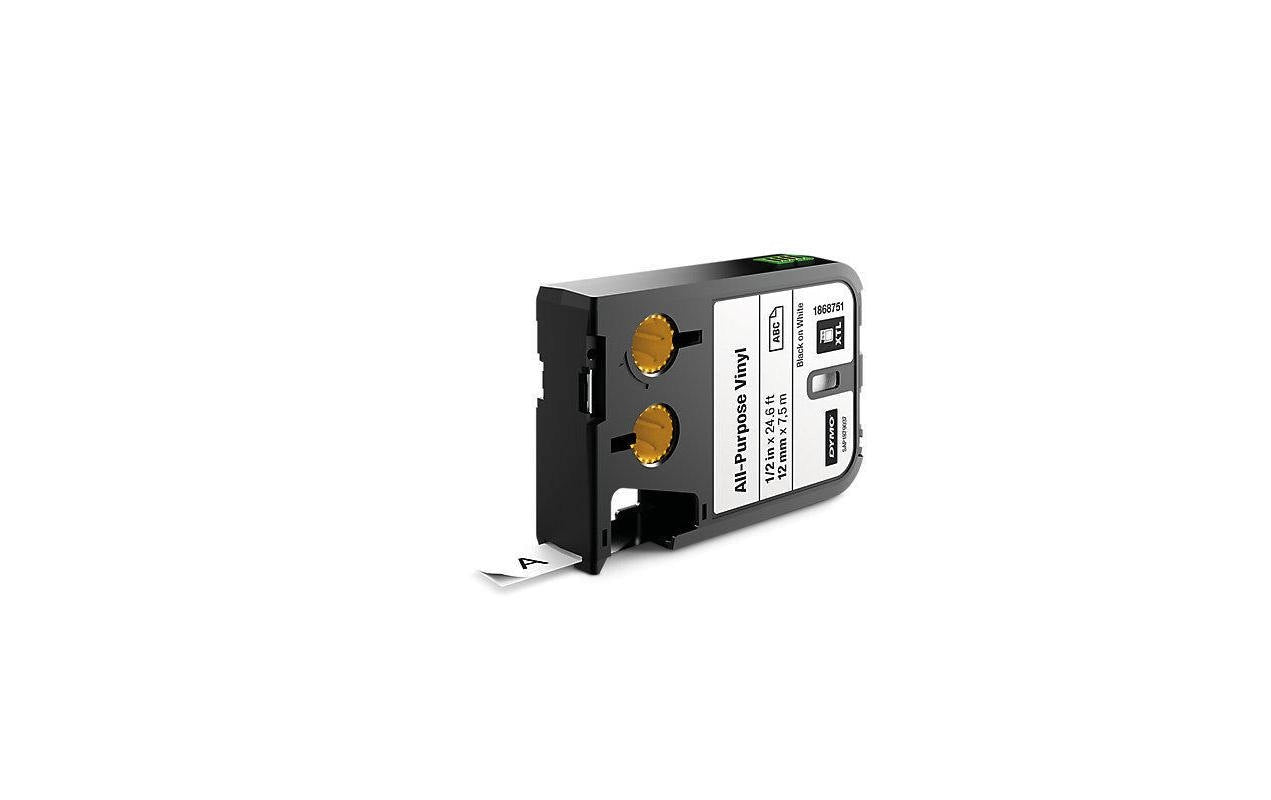 DYMO Schriftband – 12 mm × 7 m, Schwarz, XTL