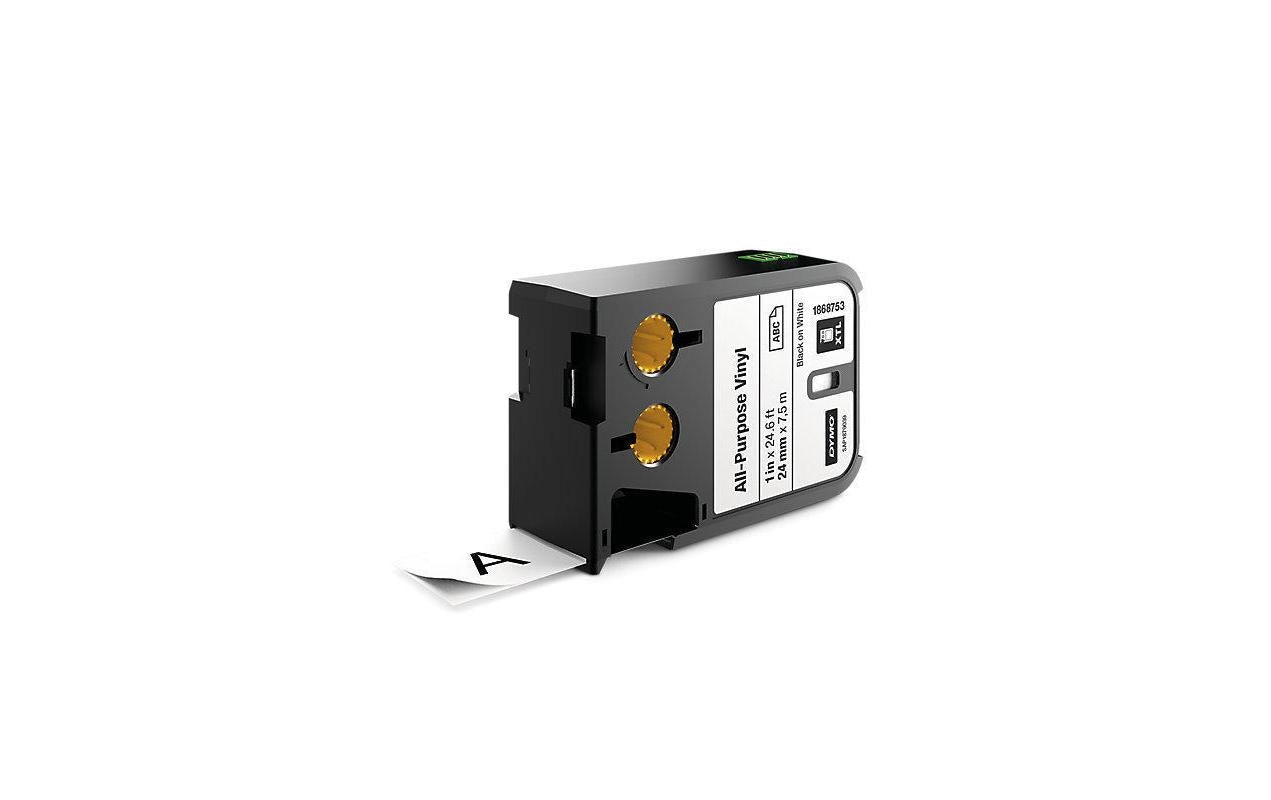 DYMO Schriftband – 24 mm × 7,5 m, weiss, schwarz