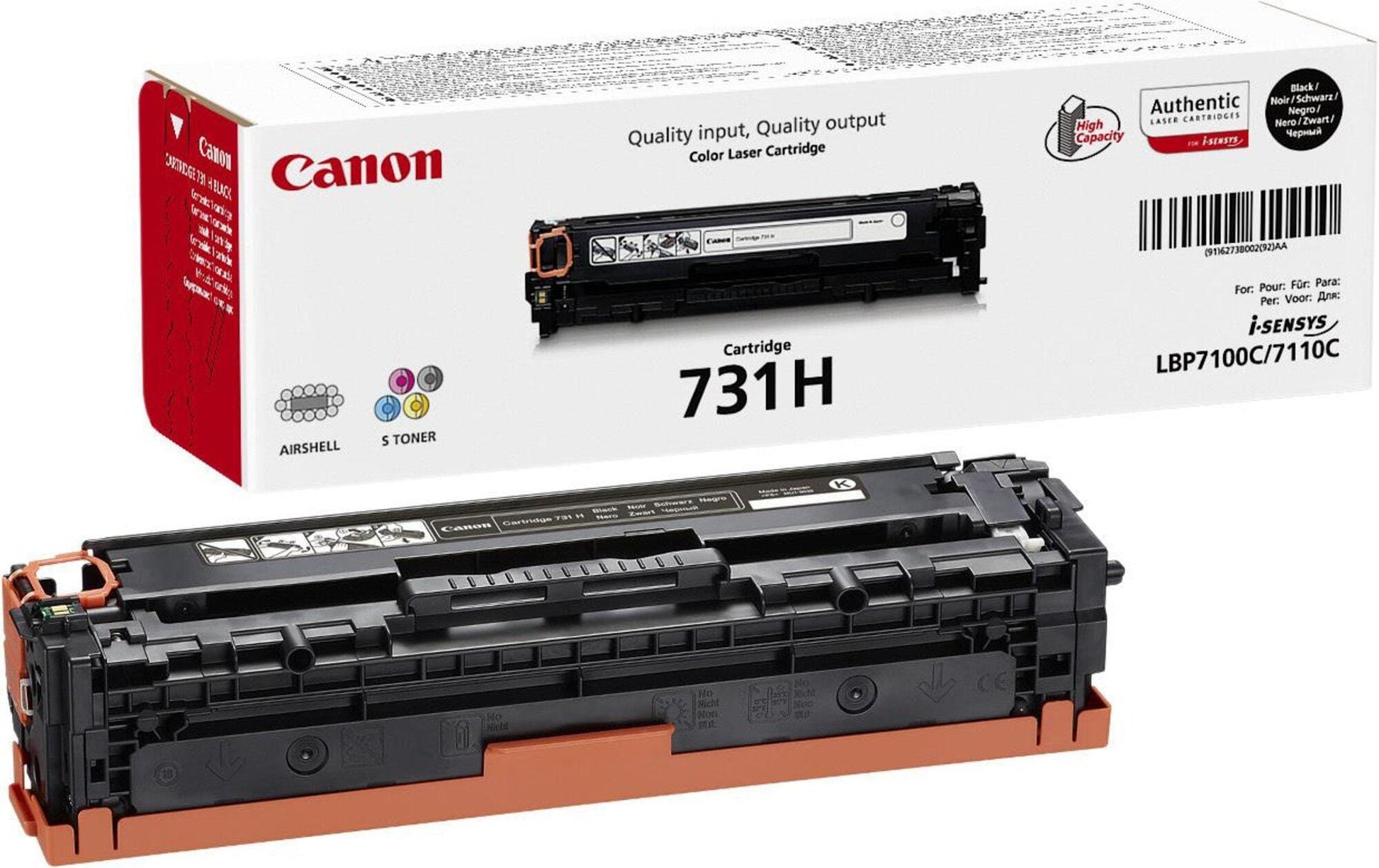Canon Toner 731H – schwarz, 2400 Seiten