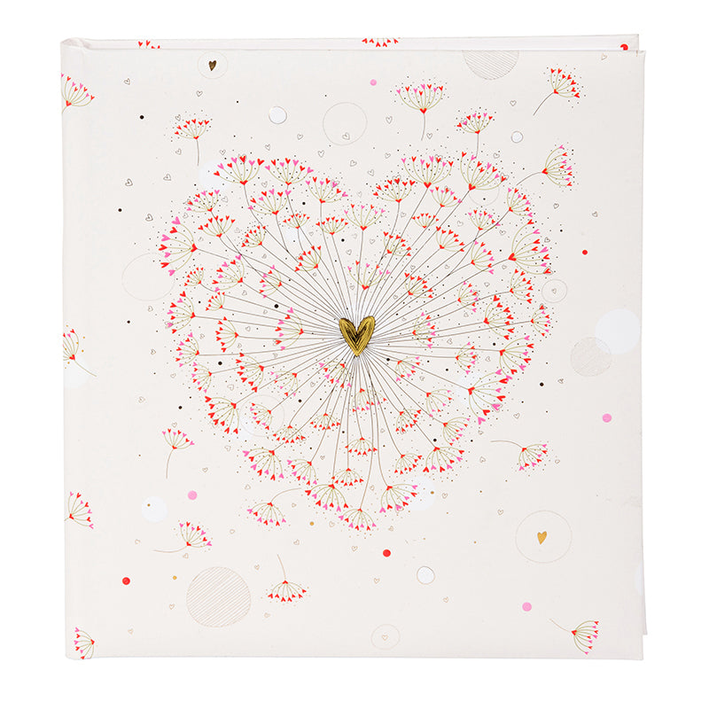 Goldbuch Golden Heart Gästebuch – 230 × 250 mm – 176 Seiten – gebunden, Papiereinband, weiss
