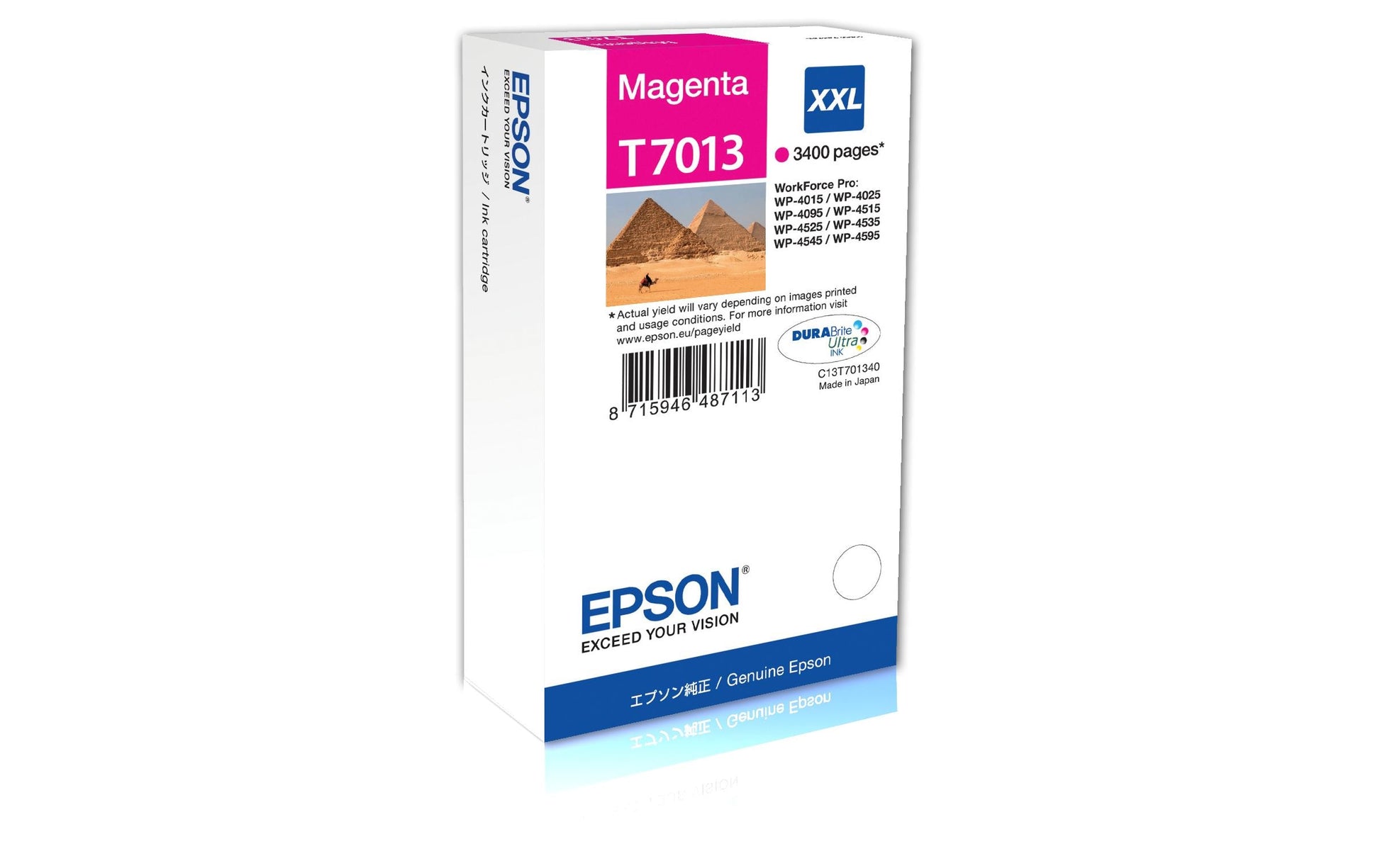 Epson Tintenpatrone T7013, Magenta, 3'400 Seiten