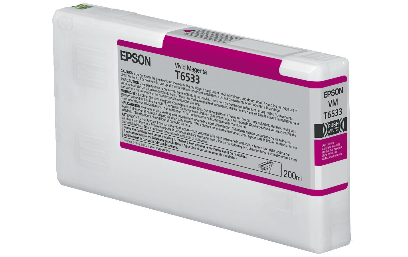 Epson Tintenpatrone T6533, Magenta – für Inkjetdrucker/Multifunktionsgeräte