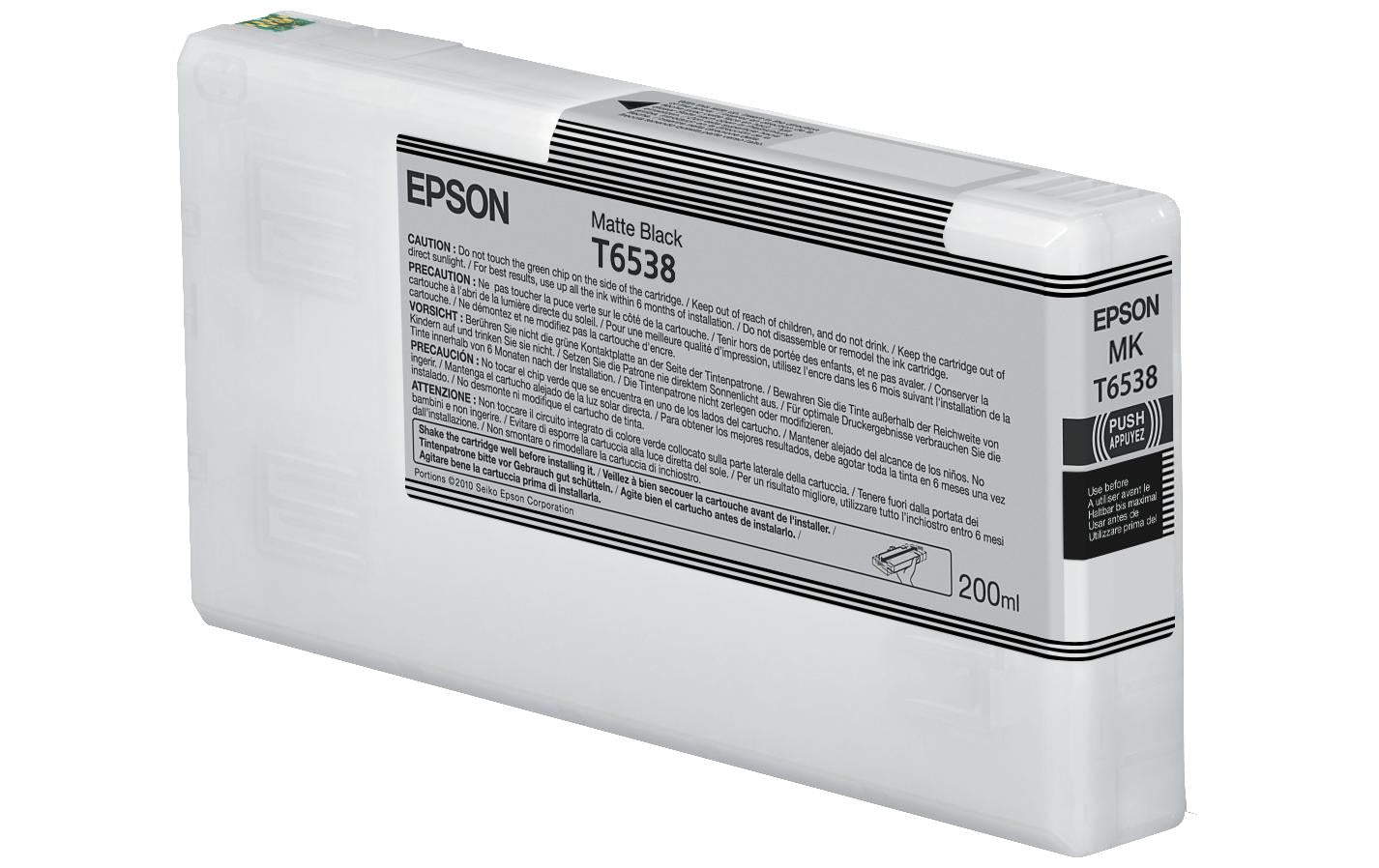 Epson Tintenpatrone T653800, Schwarz, 200 ml, Original – für Stylus Pro 4900