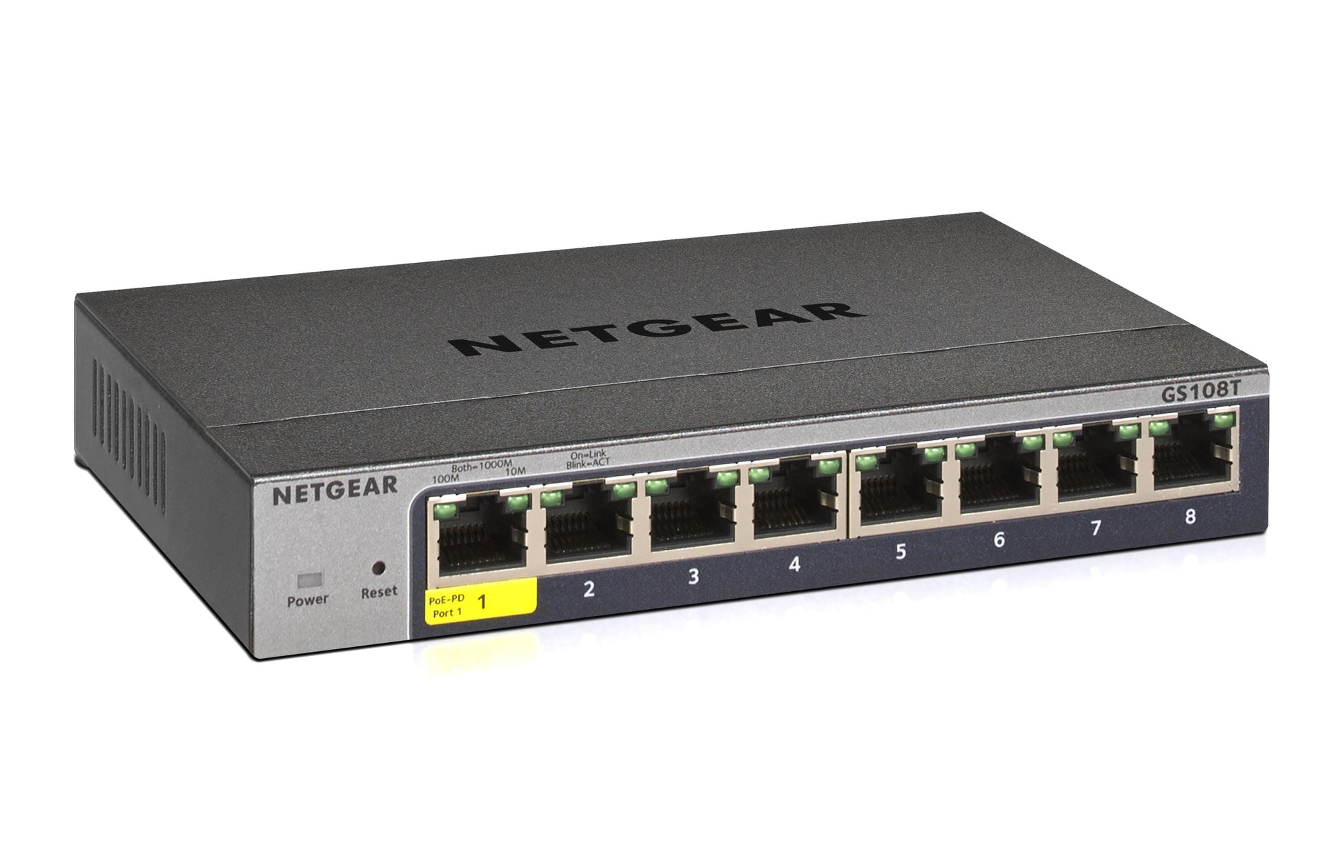 NETGEAR GS108Tv3 – Managed L2 Switch – 8× 1G