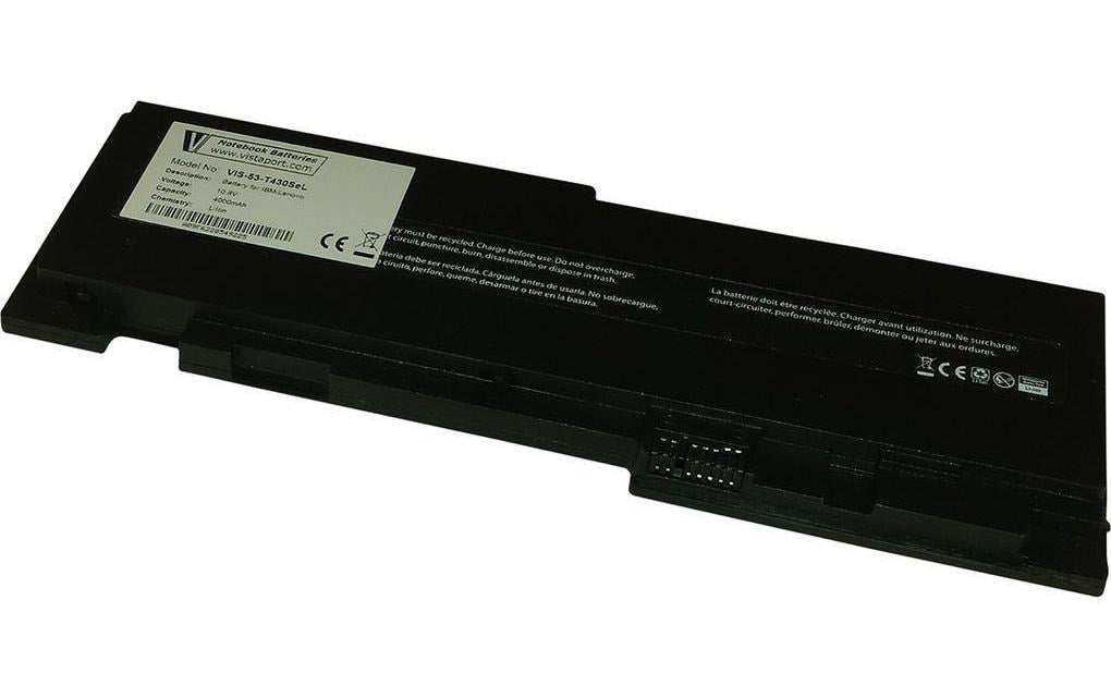 Vistaport VIS-53-T430SEL Notebook-Akku – für Lenovo ThinkPad T420s/T430s – 43 Wh, 10,8 V (6 Zellen) – Schwarz