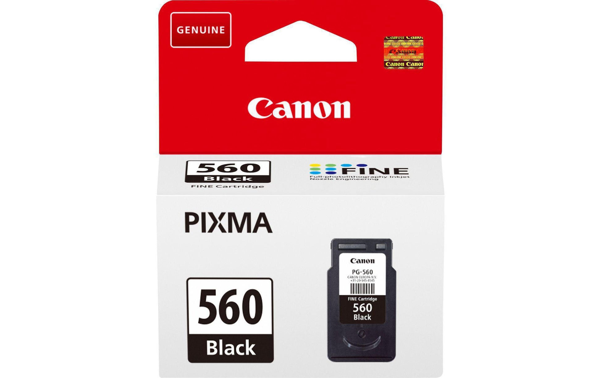 Canon Tintenpatrone PG-560, Schwarz, 180 Seiten – für Inkjet- und Multifunktionsgeräte