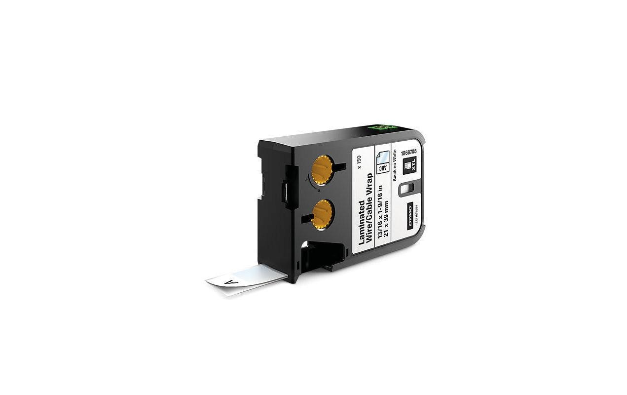 DYMO Schriftband – 21 mm × 0.0 m, weiss, schwarz, Original XTL