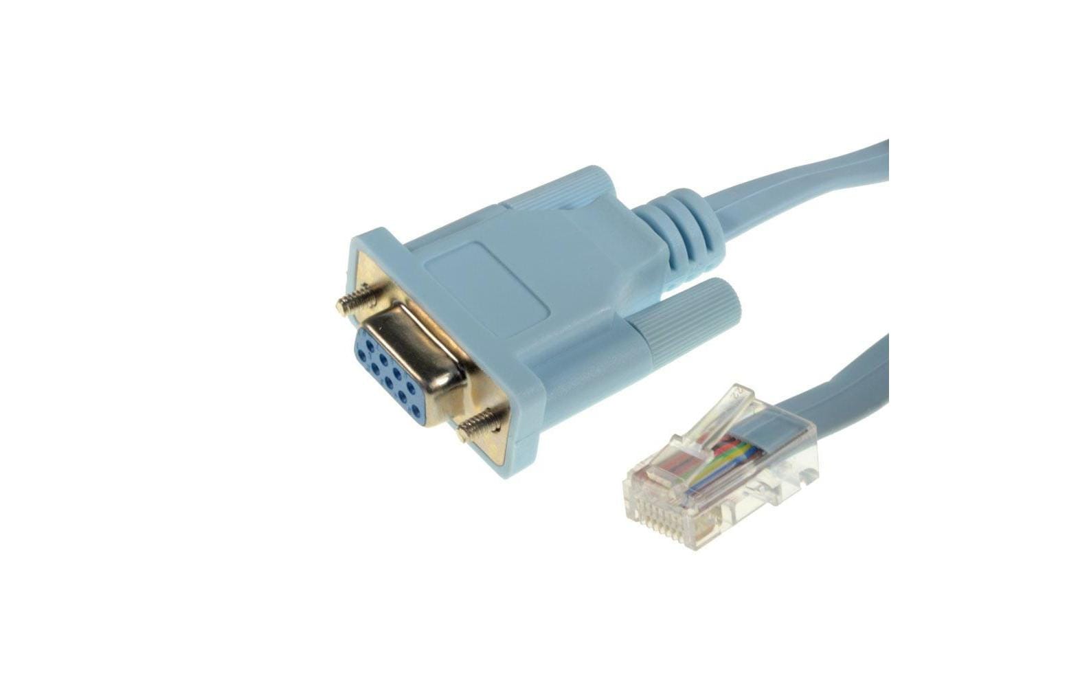 Cisco Konsolenkabel – RJ-45 zu DB9, 1,8 m, Grau, 1 Stück