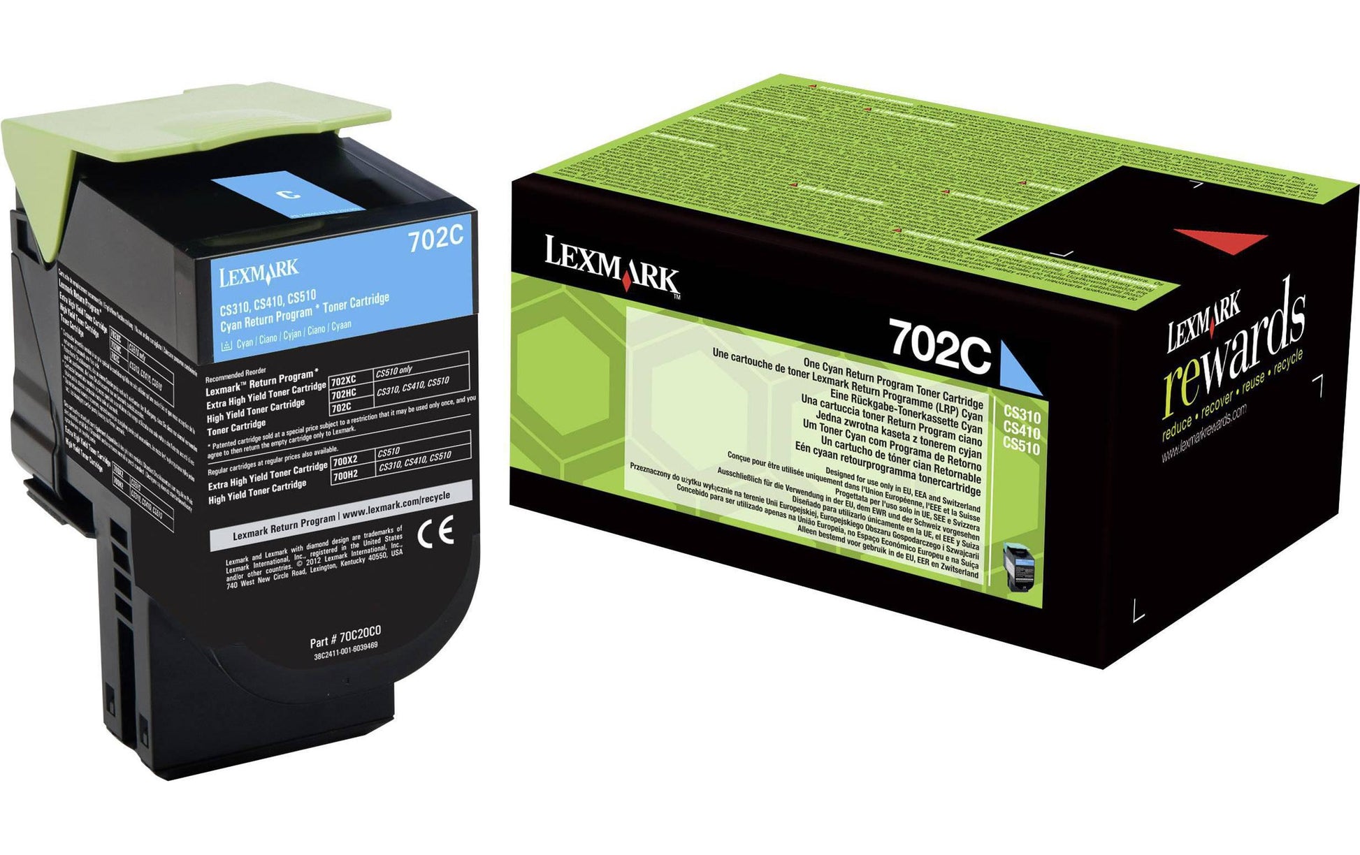 Lexmark Toner 70C20C0 – cyan, 1000 Seiten – für Lexmark CS310/CS510