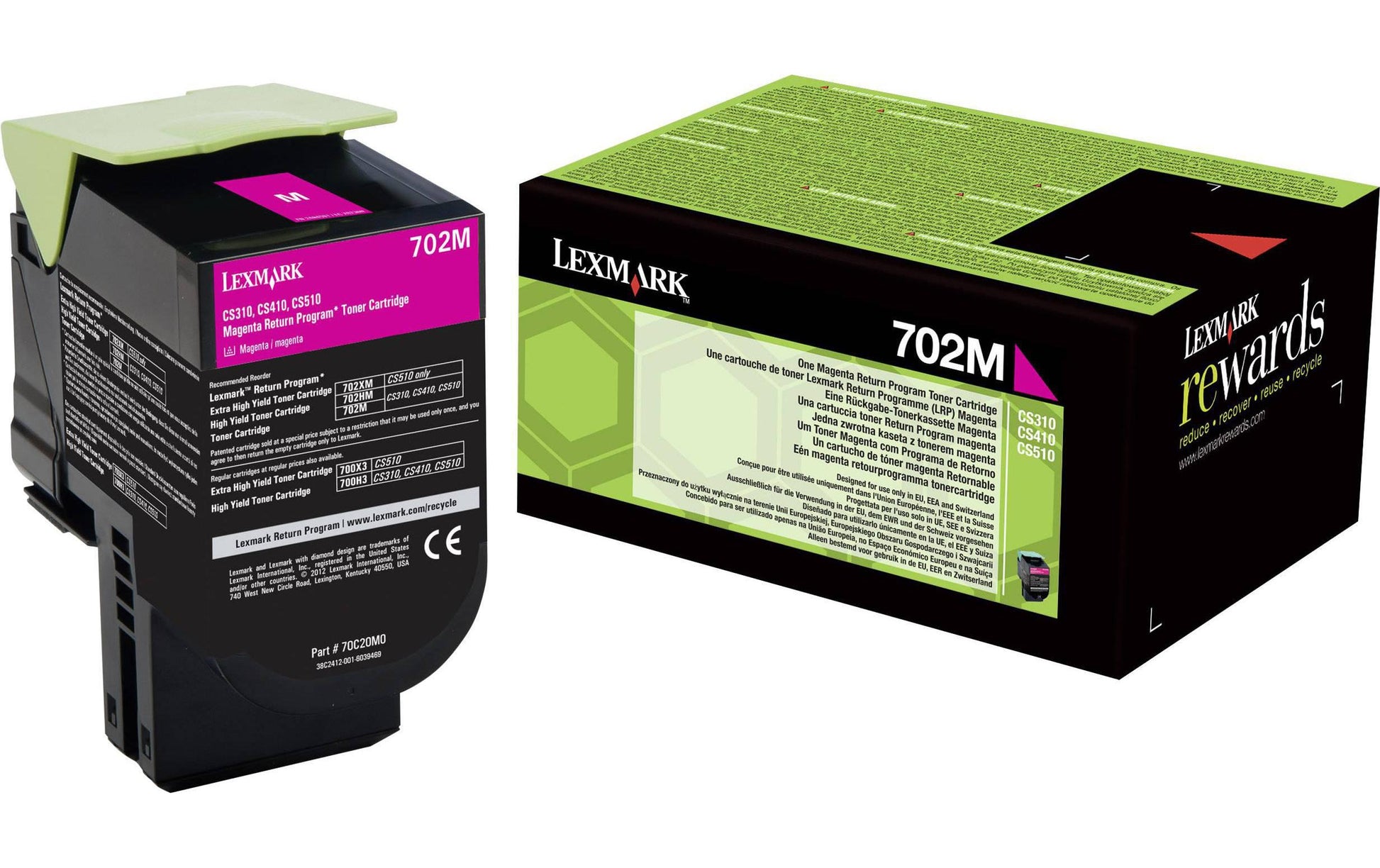 Lexmark Toner 70C20M0 – Magenta, 1000 Seiten – für Lexmark CS310/CS510