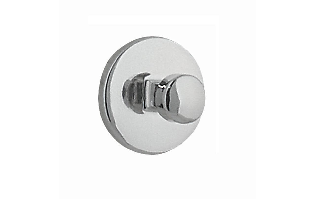 Spirella Klebehaken DOT – Ø3,5 cm, ABS/Chrom, 2 kg, Klebestreifen, 2er-Set