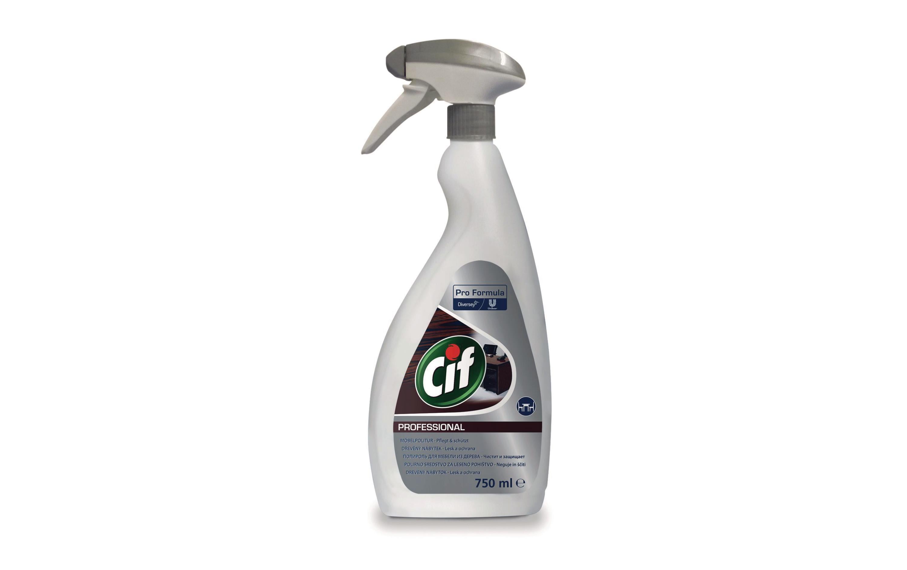 Diversey pro formula Cif Professional Holz-/Möbelpflege für Vinyl – Spray – 750 ml