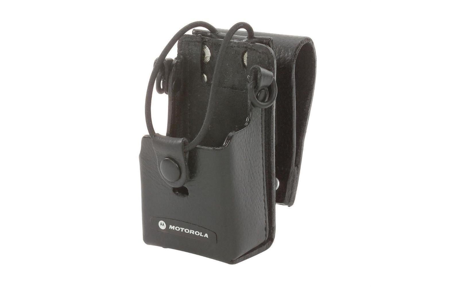 Motorola RLN6302 – Hartleder-Case, Antennenhalterung/Adapter, für XT400-Serie, Schwarz