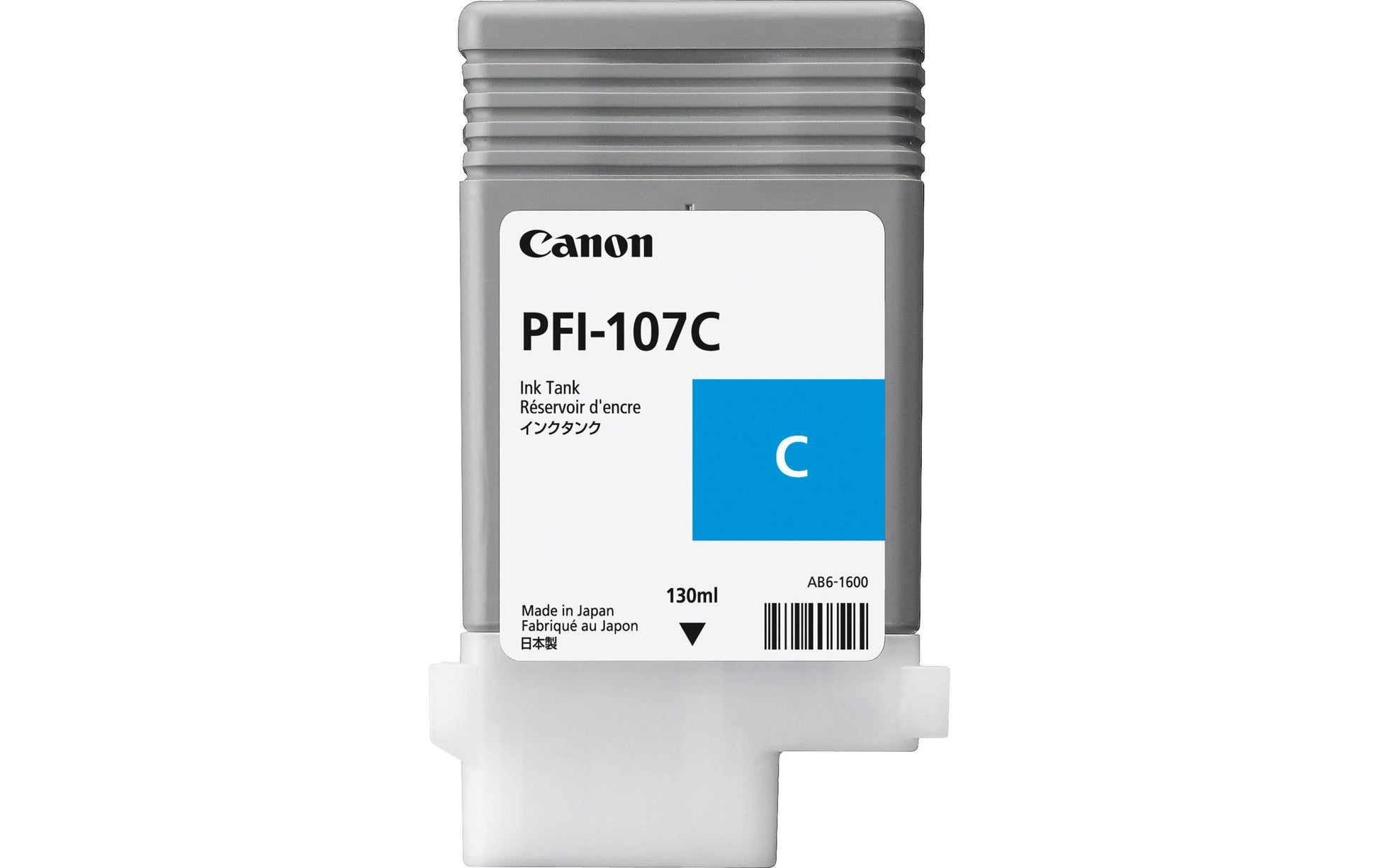 Canon Tintenpatrone PFI-107C, cyan, 130 ml, original – für imagePROGRAF iPF 680, iPF 685, iPF 780 und andere