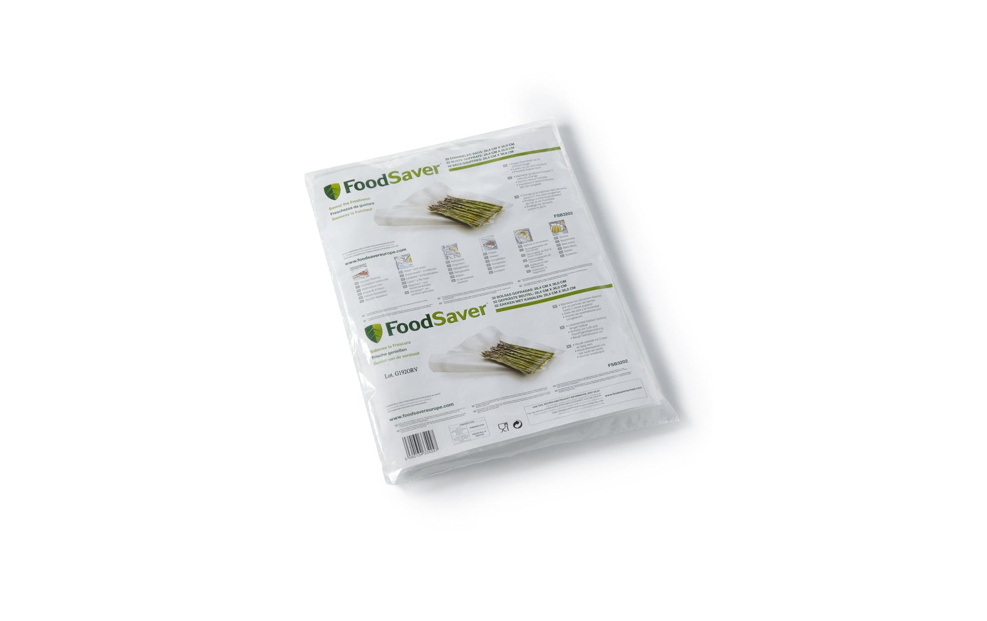 Macom Vakuumierbeutel Dispenser – 28,4 × 36 cm, für FoodSaver Vakuumiergeräte, 32 Beutel