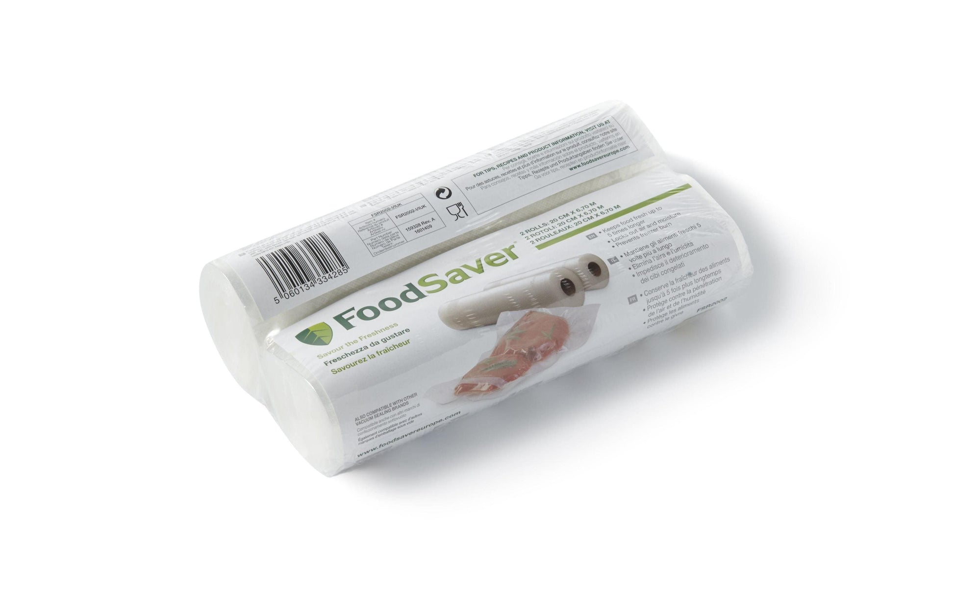 FoodSaver Vakuumierrolle – 20 × 6,7 m, 2 Rollen