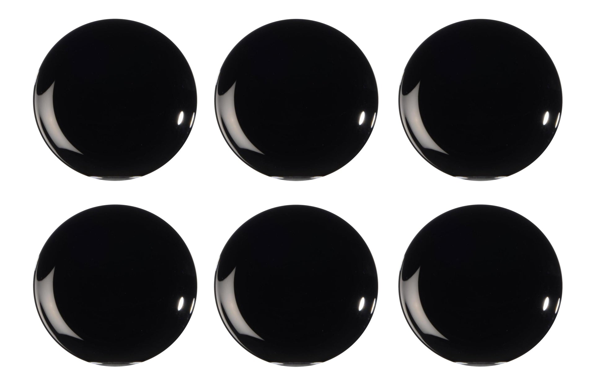 Arcoroc Evolution Speiseteller – 6er Set, Ø 27 cm, Glas, Schwarz, spülmaschinenfest