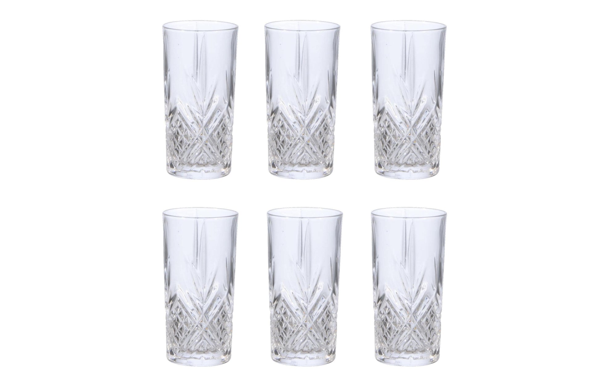 Arcoroc Trinkglas – 6er Set, 280 ml, Ø 6,7 cm, H 13,5 cm, Kristallglas, Transparent, spülmaschinenfest