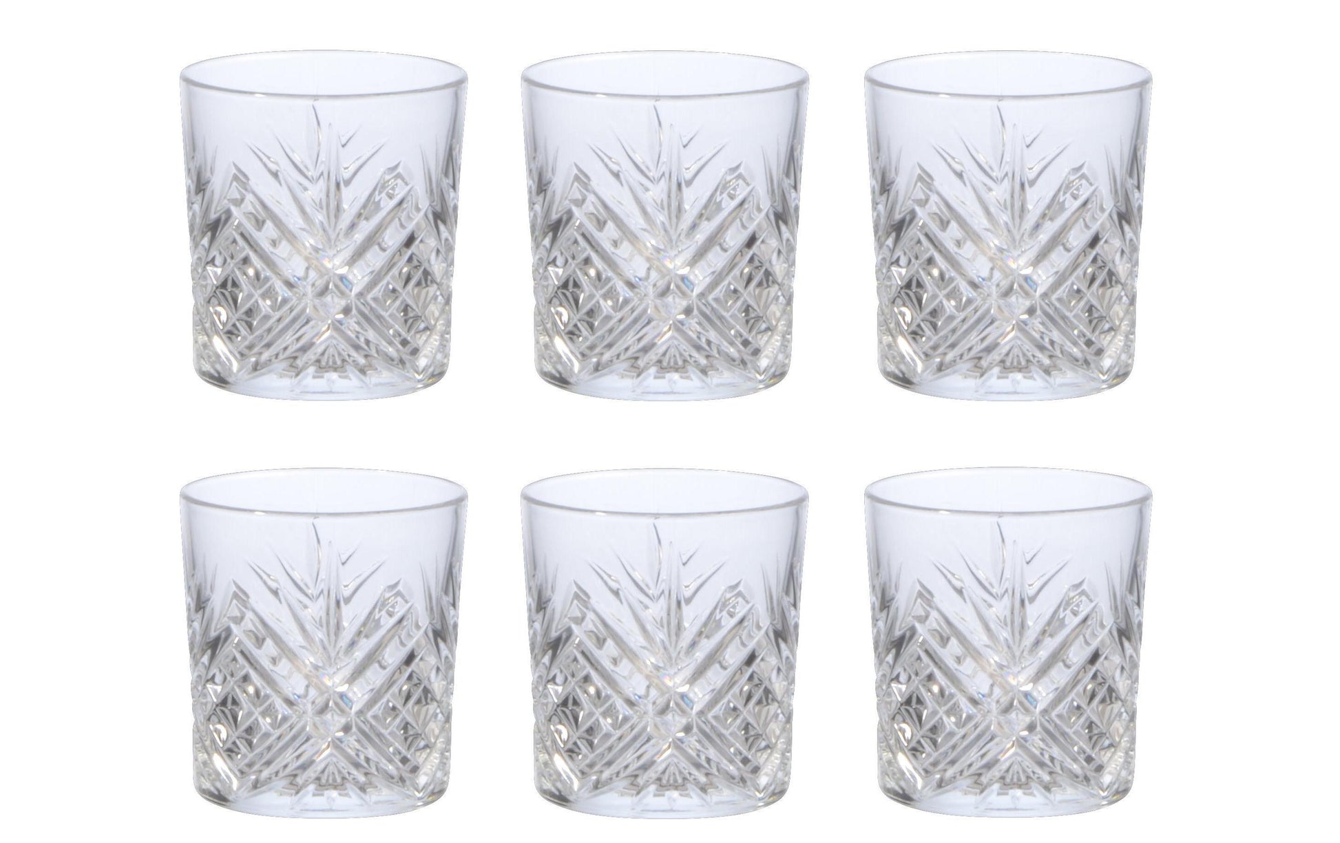 Arcoroc Trinkglas Broadway – 6er Set, 300 ml, Ø 8,5 cm, Kristallglas, Transparent, spülmaschinenfest
