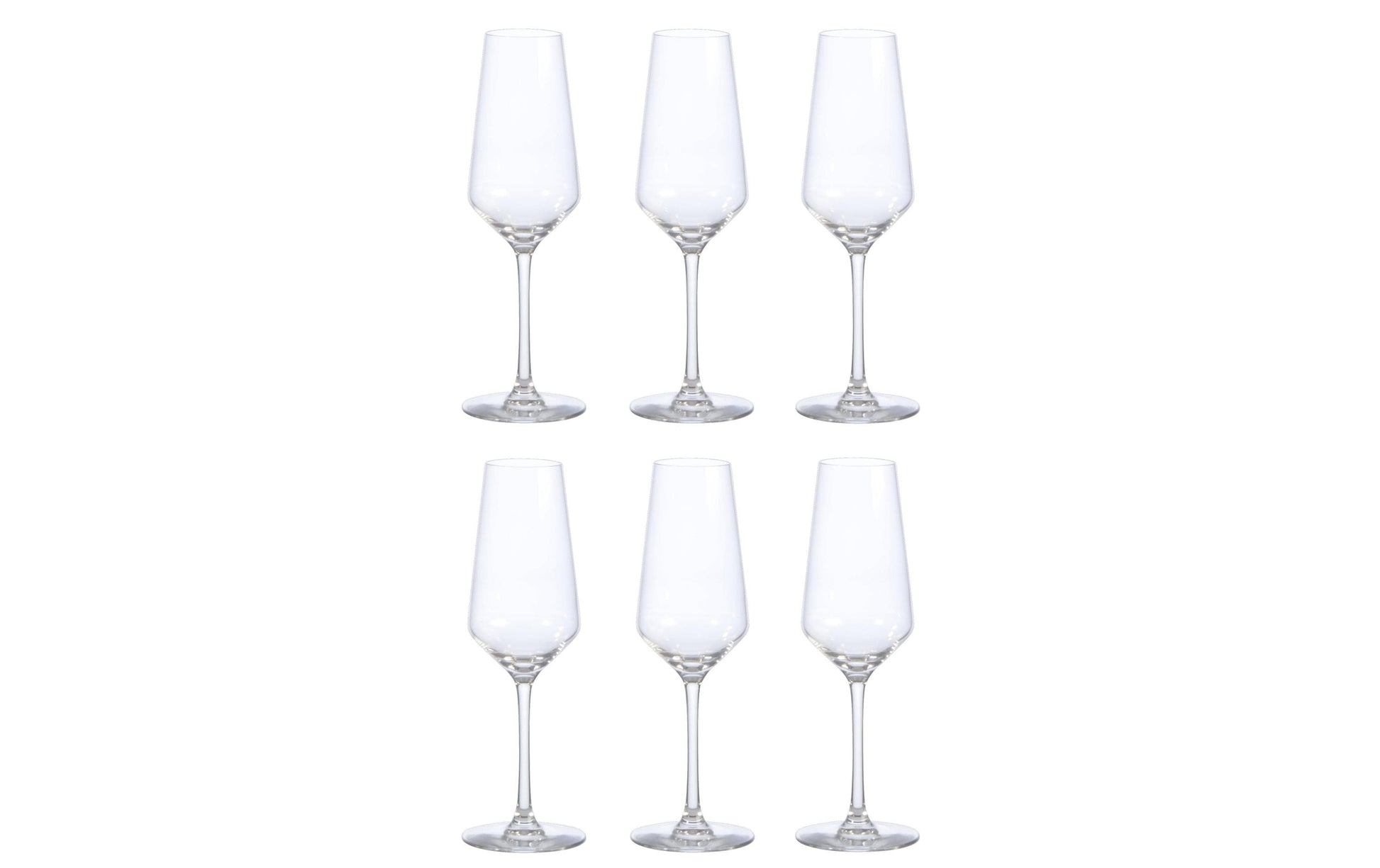 Arcoroc Champagnerglas Vina Juliette – 6er Set, 200 ml, Ø 7,0 cm, H 21,5 cm, Glas, spülmaschinenfest