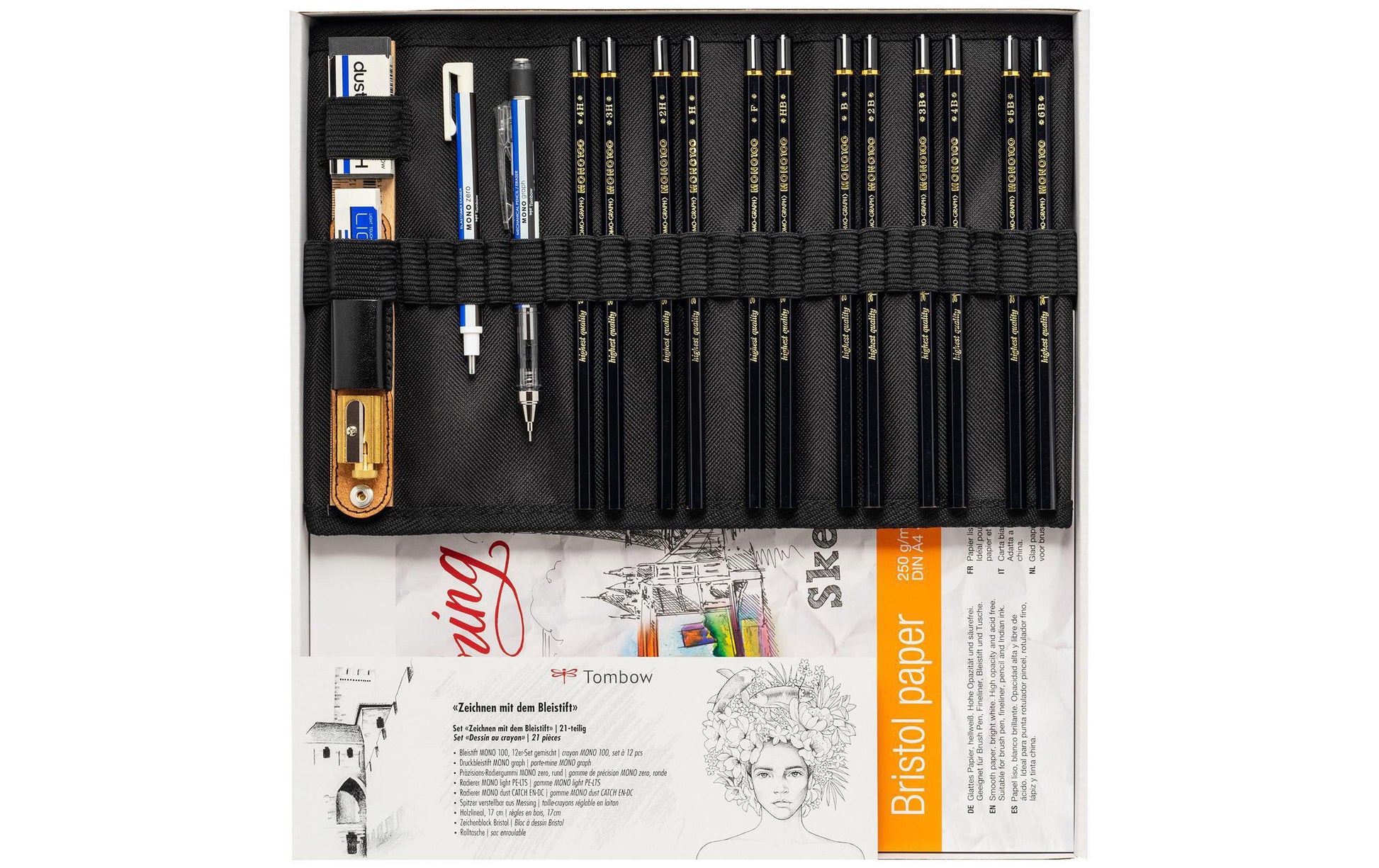 Tombow MONO 100 Bleistifte F – 12er-Set