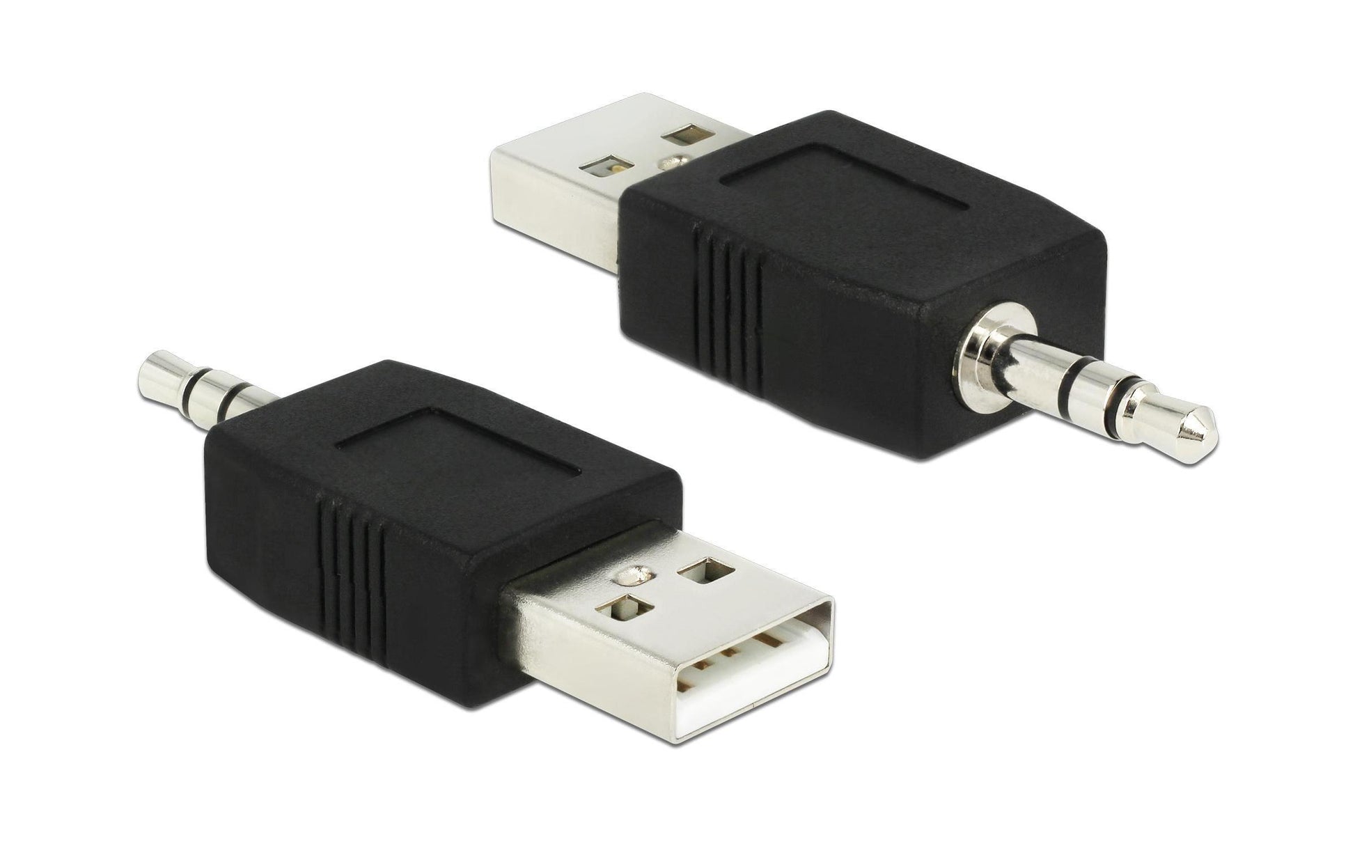 DeLOCK USB-Adapter USB-A auf 3,5mm Klinke – USB 2.0 (480 Mbit/s) – Schwarz – für iPod Shuffle