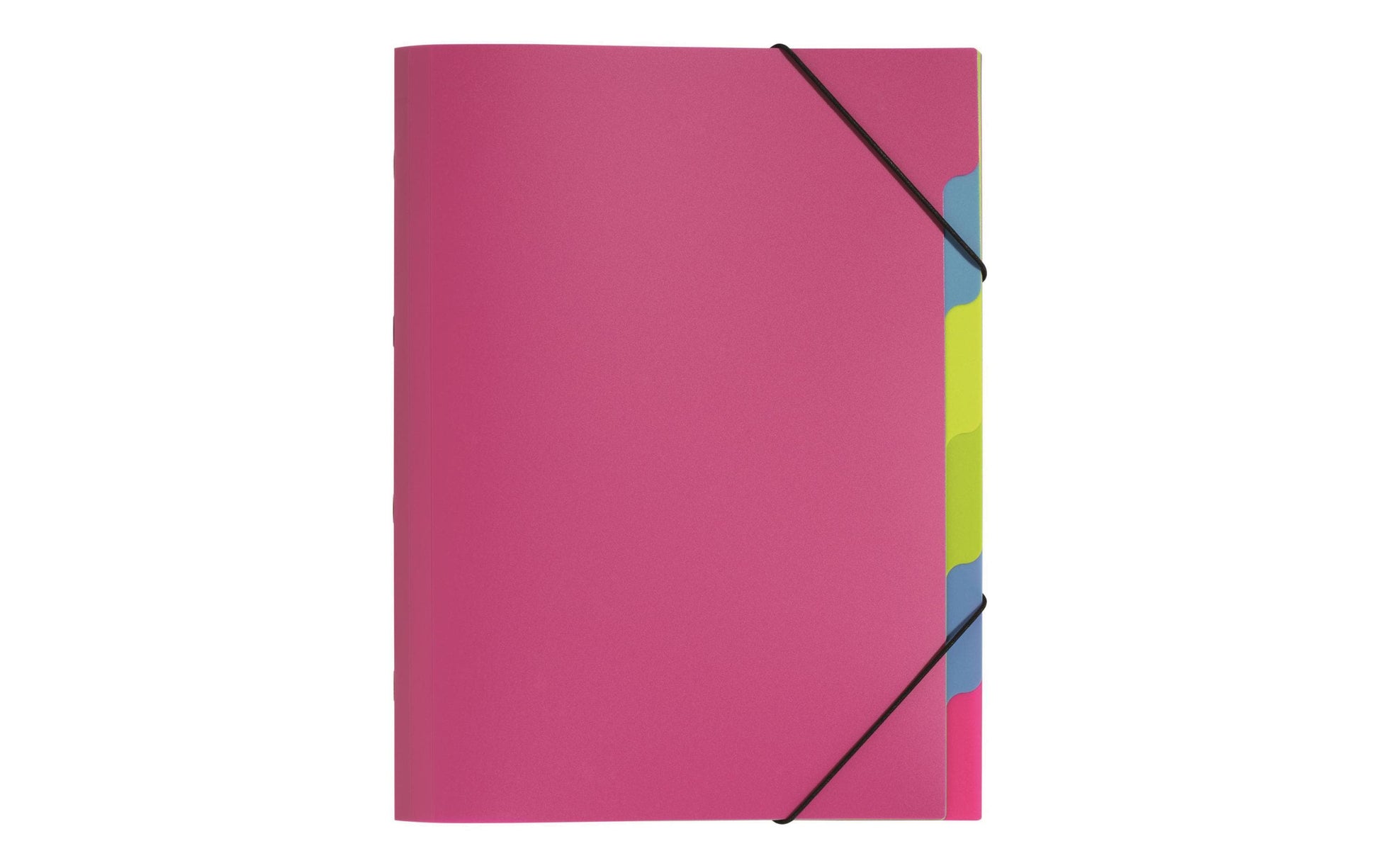 Pagna Fächermappe Funky School A4 – 5 Fächer, Gummiband, Polypropylen (PP), Pink