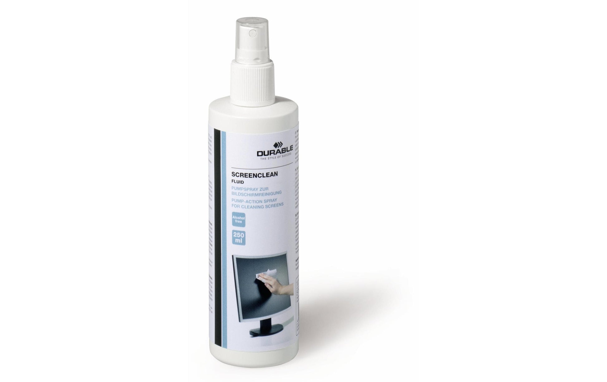Durable Screenclean Bildschirmreiniger – für Bildschirme & Glas – Spray – 250 ml