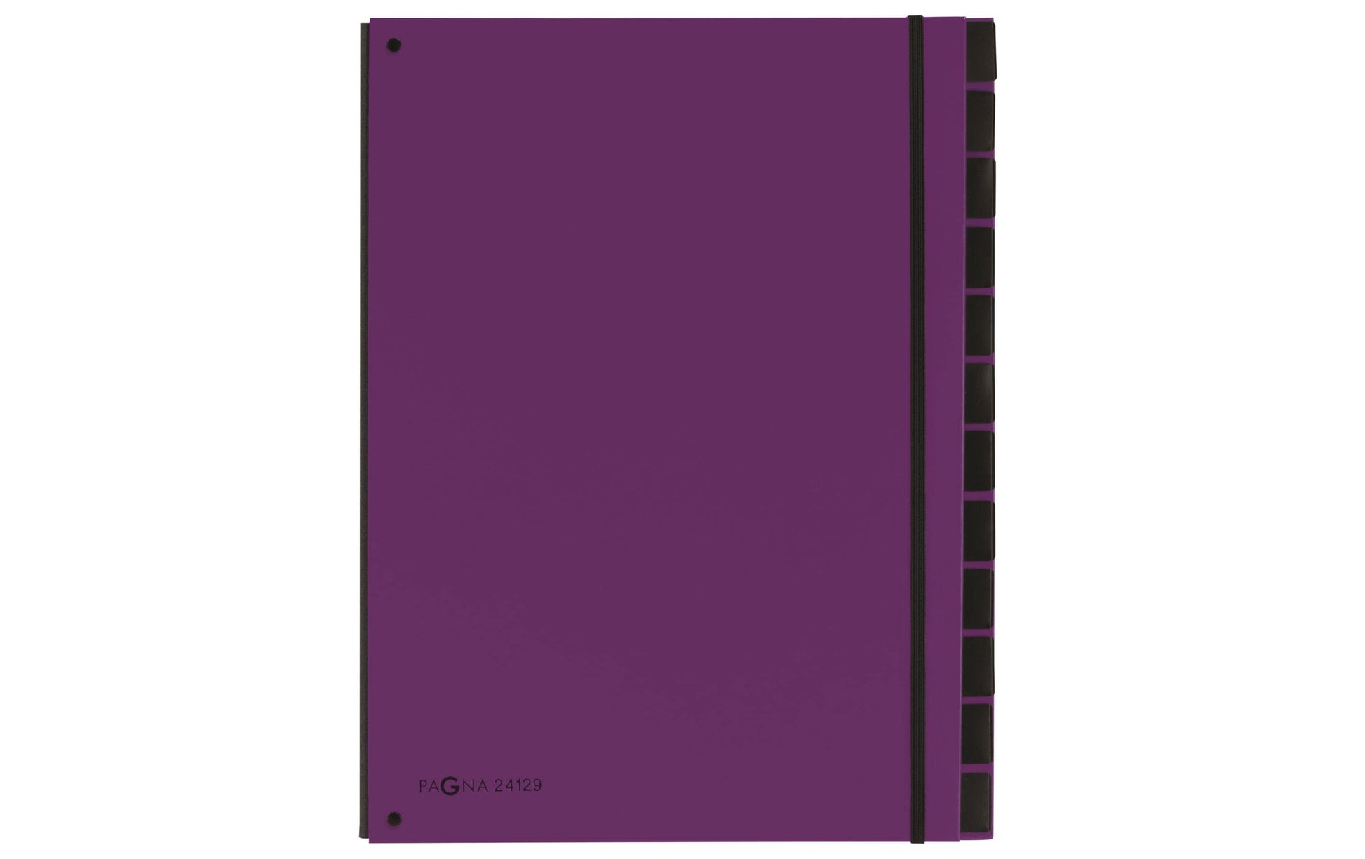 Pagna Fächermappe Trend A4 – 12 Fächer, Karton, Polypropylen (PP), Violett, Füllhöhe 20 mm