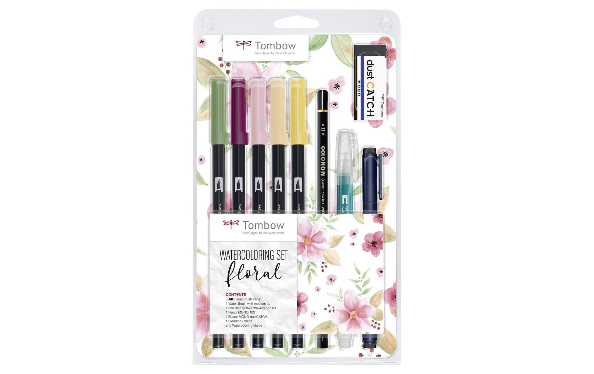 Tombow Handlettering Watercolor Set – 10-teilig – 5 ABT Dual Brush Pens