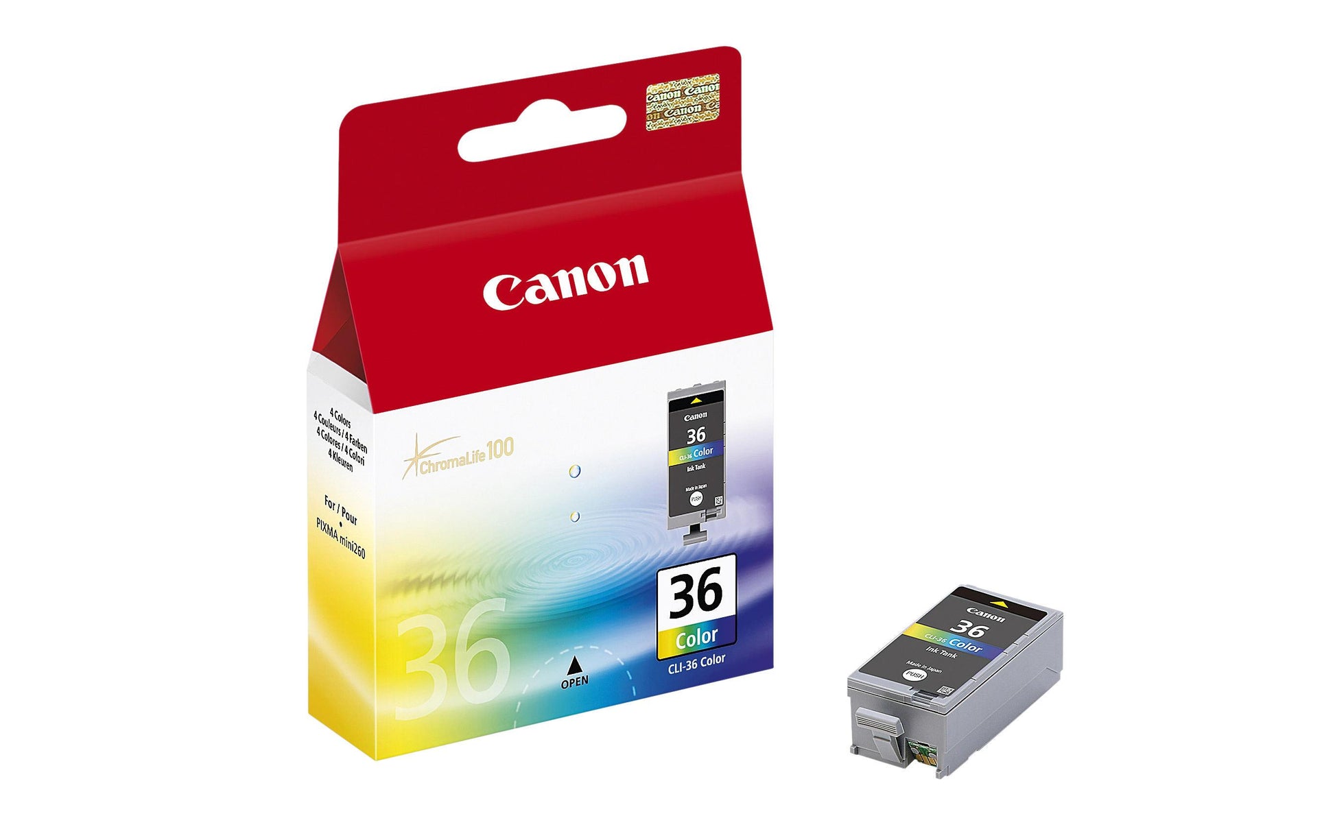 Canon Tintenpatrone CLI-36CO, Farbe, 249 Seiten – für Tintenstrahldrucker/Multifunktionsgeräte