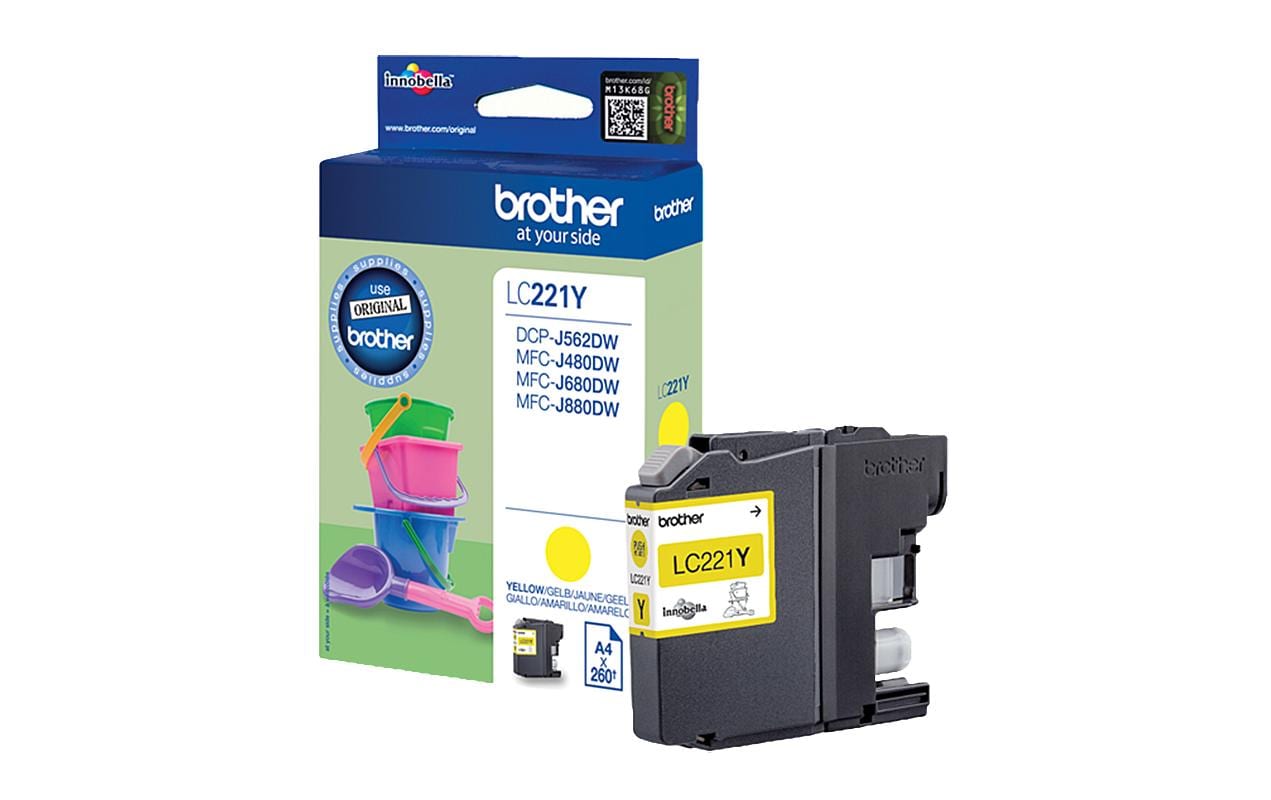 Brother LC221Y – Gelb, Original