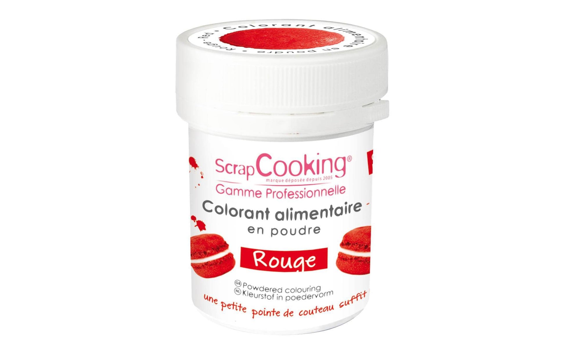ScrapCooking Lebensmittelfarbe Rot, Pulver – 5 g