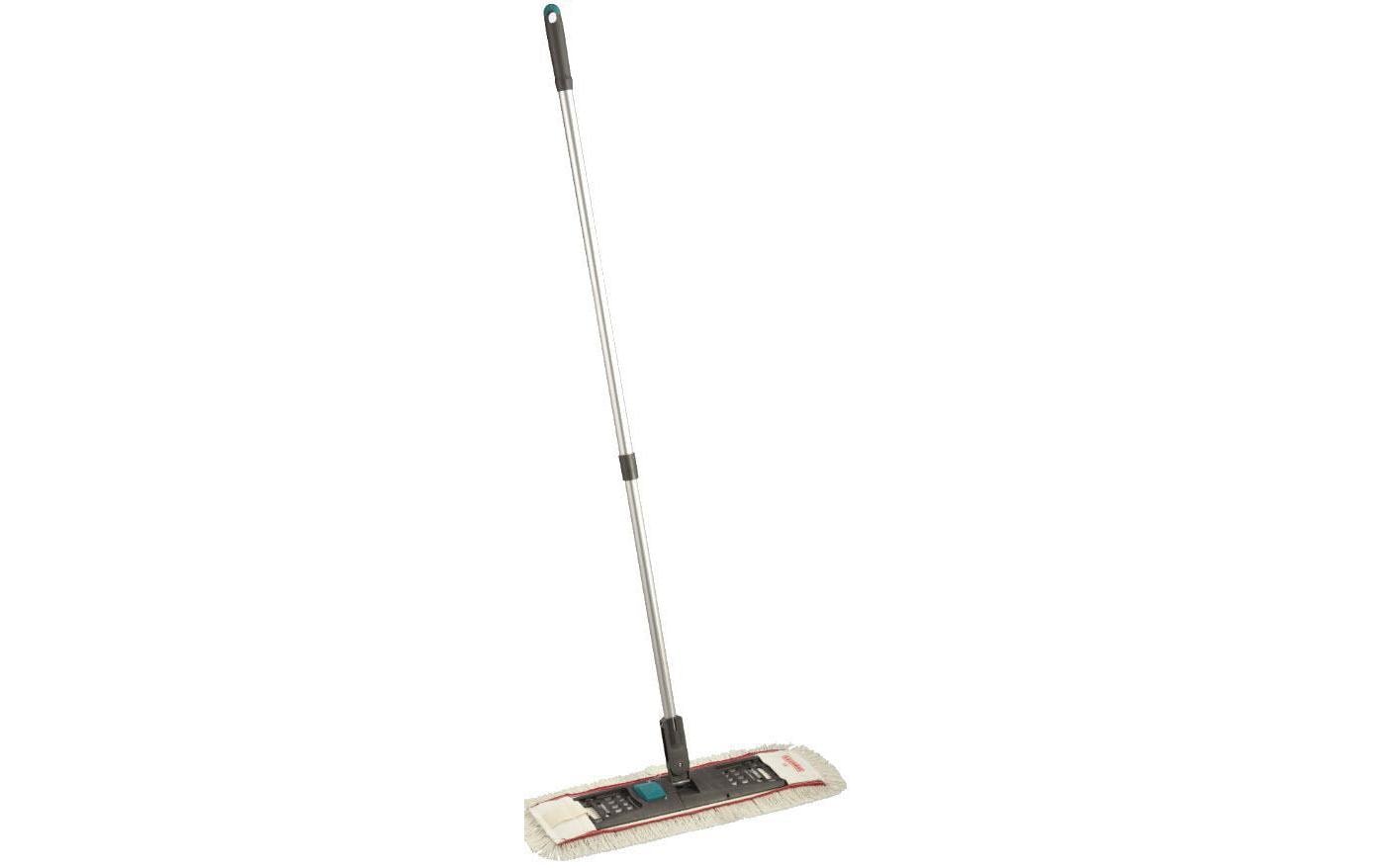 Leifheit Professionelles Flachwisch-System – Bodenwischer – Wischbreite 50 cm, Teleskopstiel, Silber