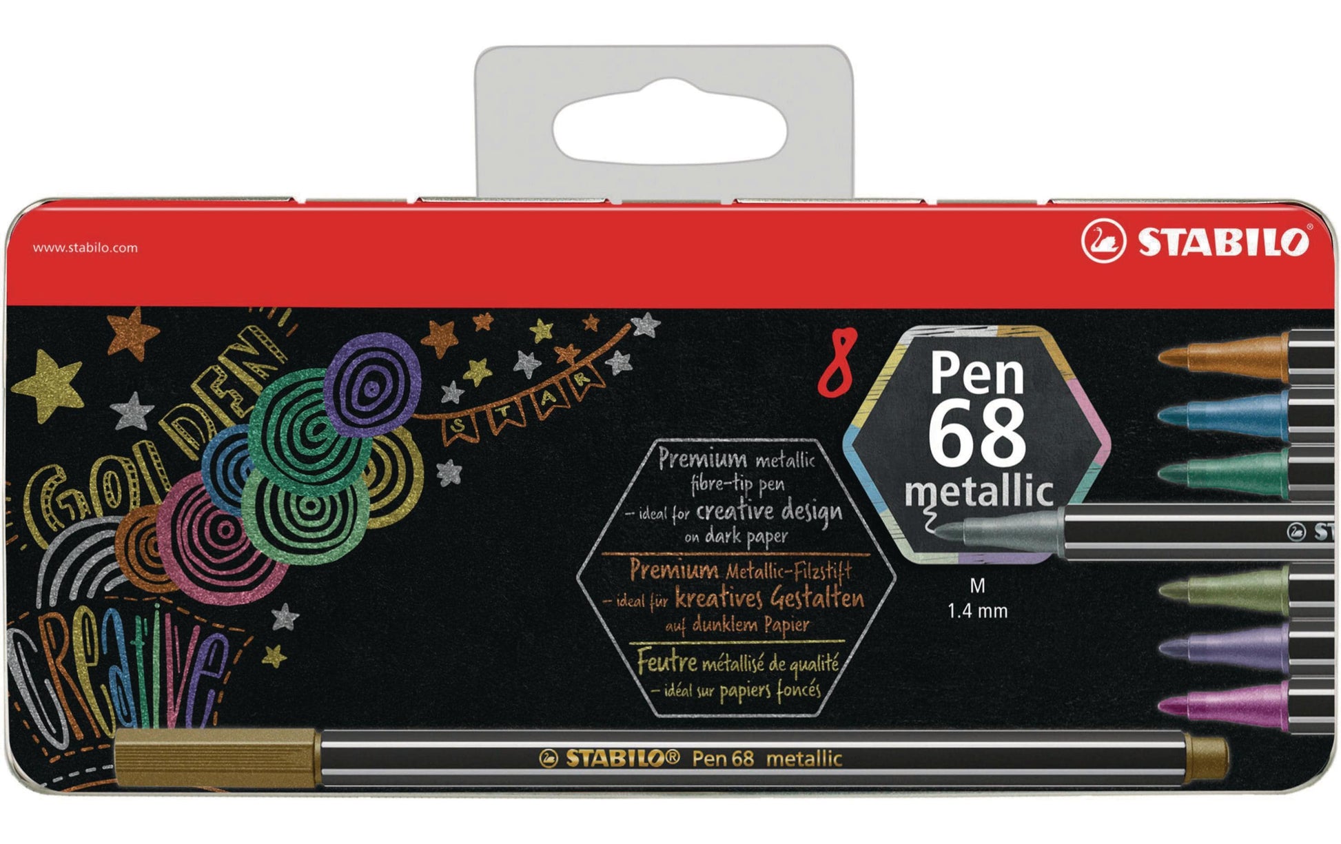 STABILO Filzstifte, Strichbreite 1,4 mm, 8 Farben