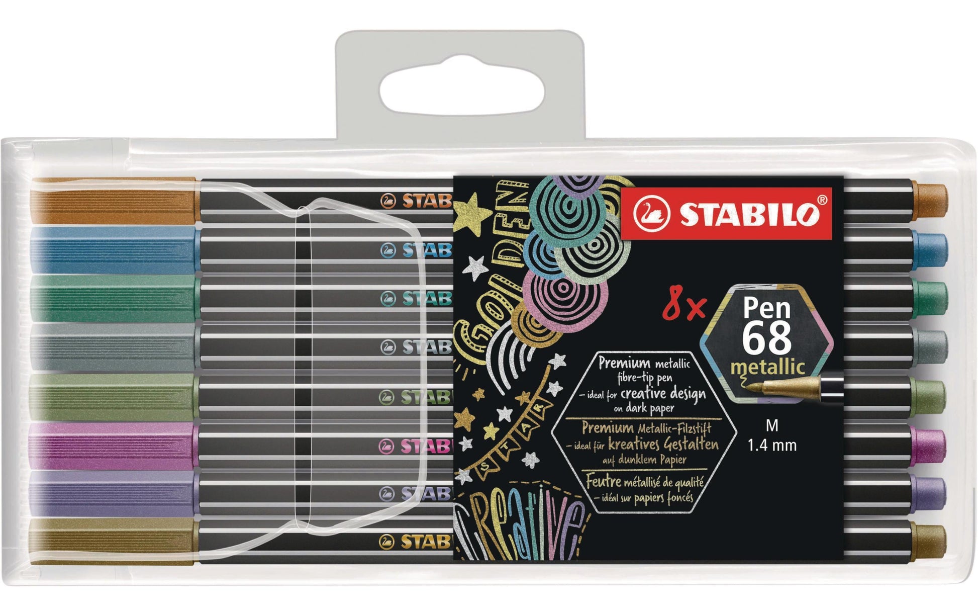 STABILO Filzstifte, Strichbreite 1,4 mm, 8 Farben