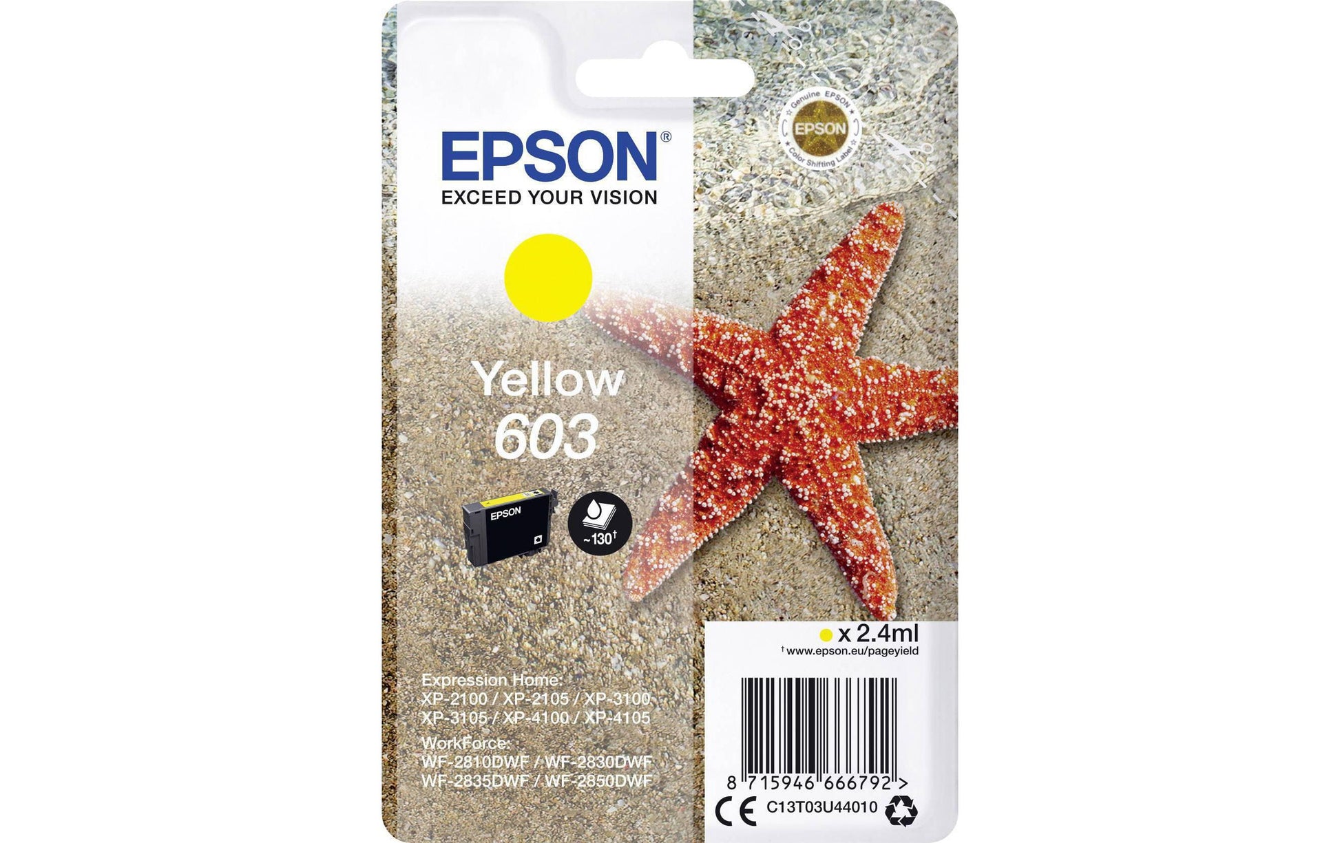 Epson Tintenpatrone 603, Gelb