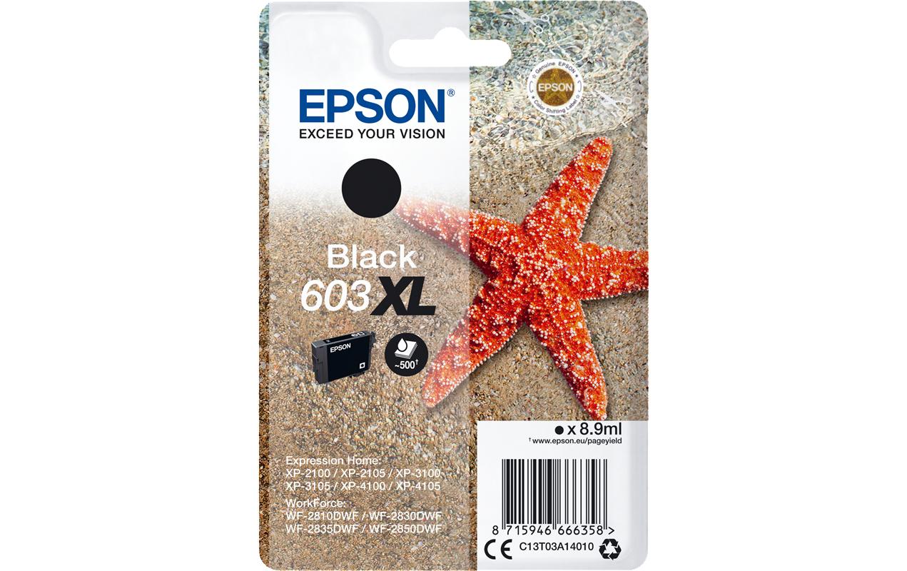 Epson Tintenpatrone C13T03A14010, Schwarz, 500 Seiten