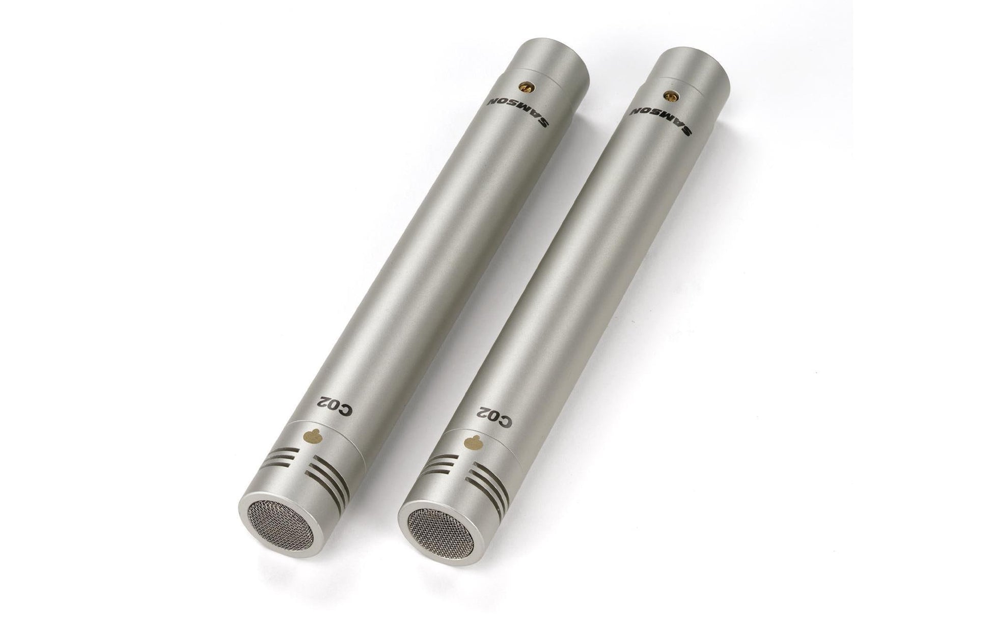 Samson C02 – Mikrofon-Set, 2er-Set, Niere, Kondensator, Gesang & Sprache, Silber
