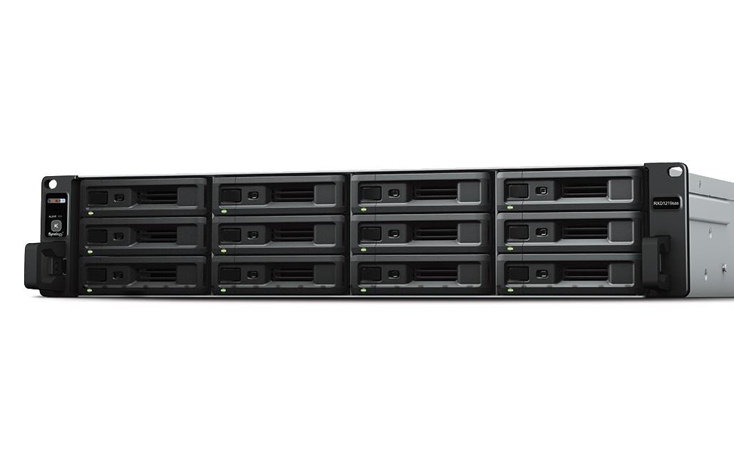 Synology RXD1219sas – 12-Bay Rack 2U Erweiterungsgehäuse – für 2,5"/3,5" HDD/SSD, SAS