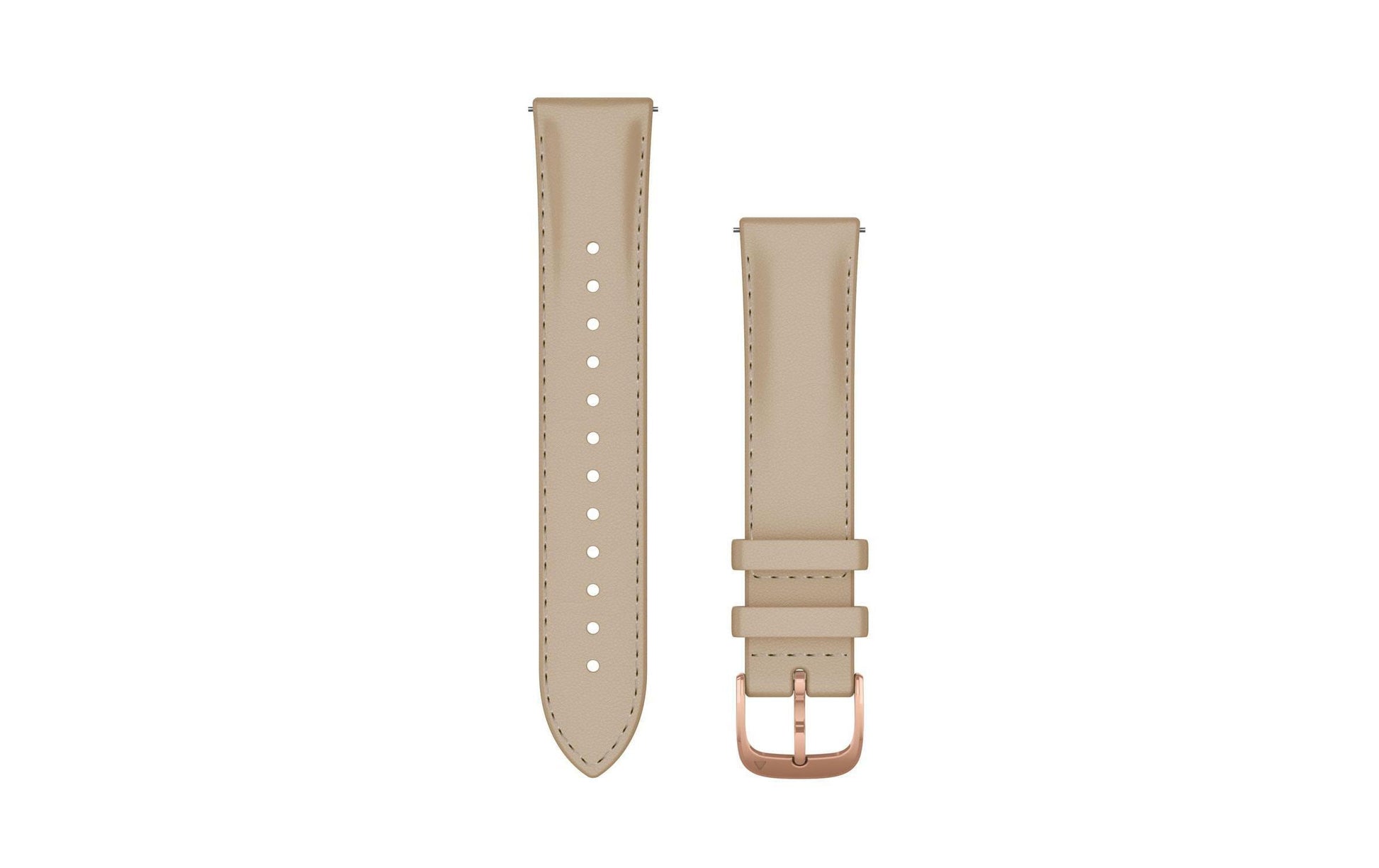 Garmin Armband – für Garmin Approach S40, Forerunner 245, Forerunner 645, Sand, 20 mm, Leder