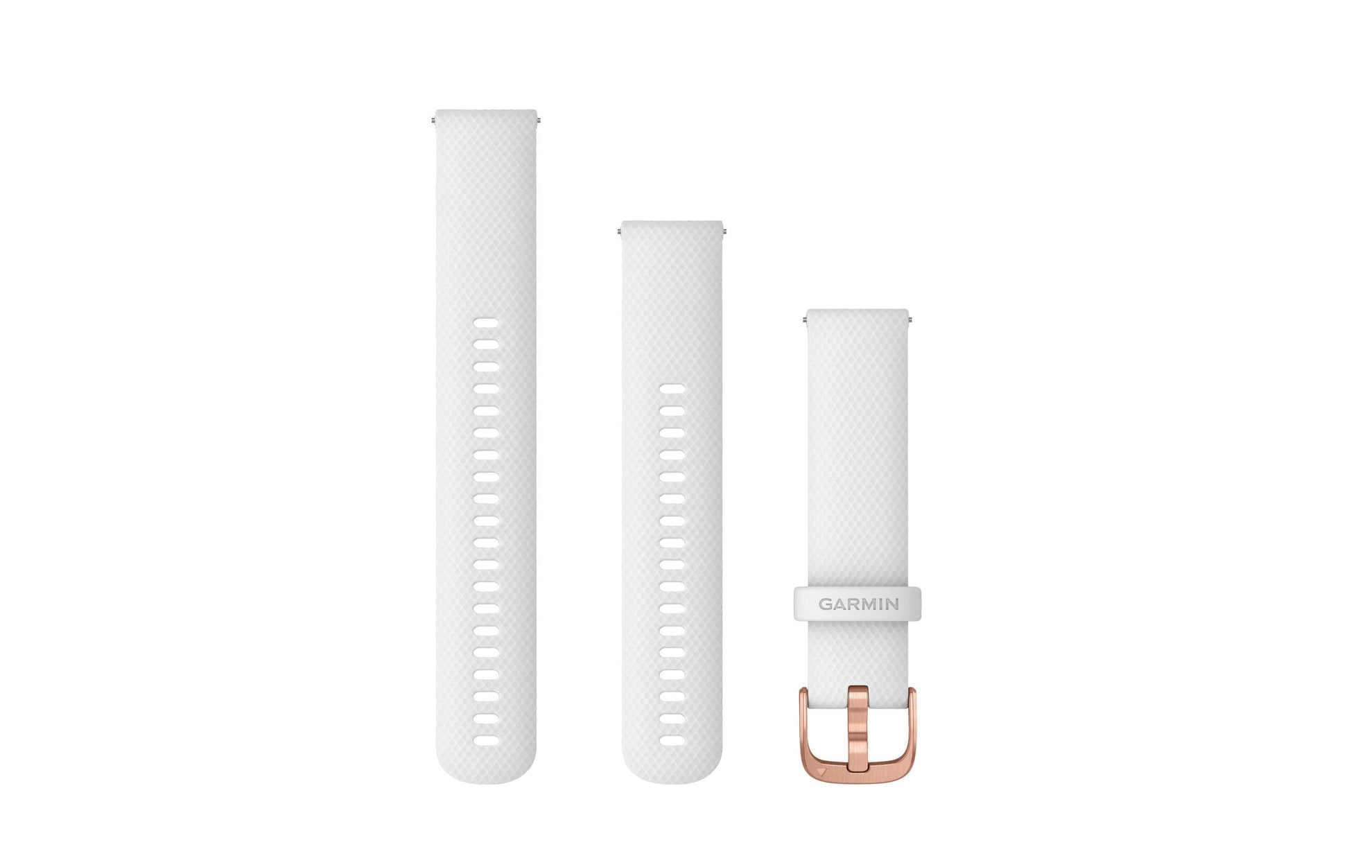 Garmin Schnellwechsel-Armband 20 mm – Silikon, Weiss, für Garmin-Smartwatches